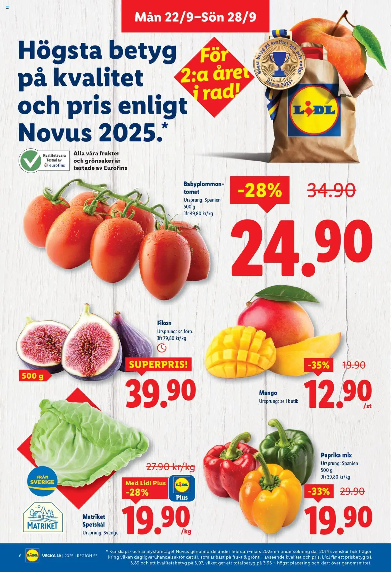 Lidl reklamblad aktuell från 22.09.2025 | Sida: 6 | Produkter: Mango