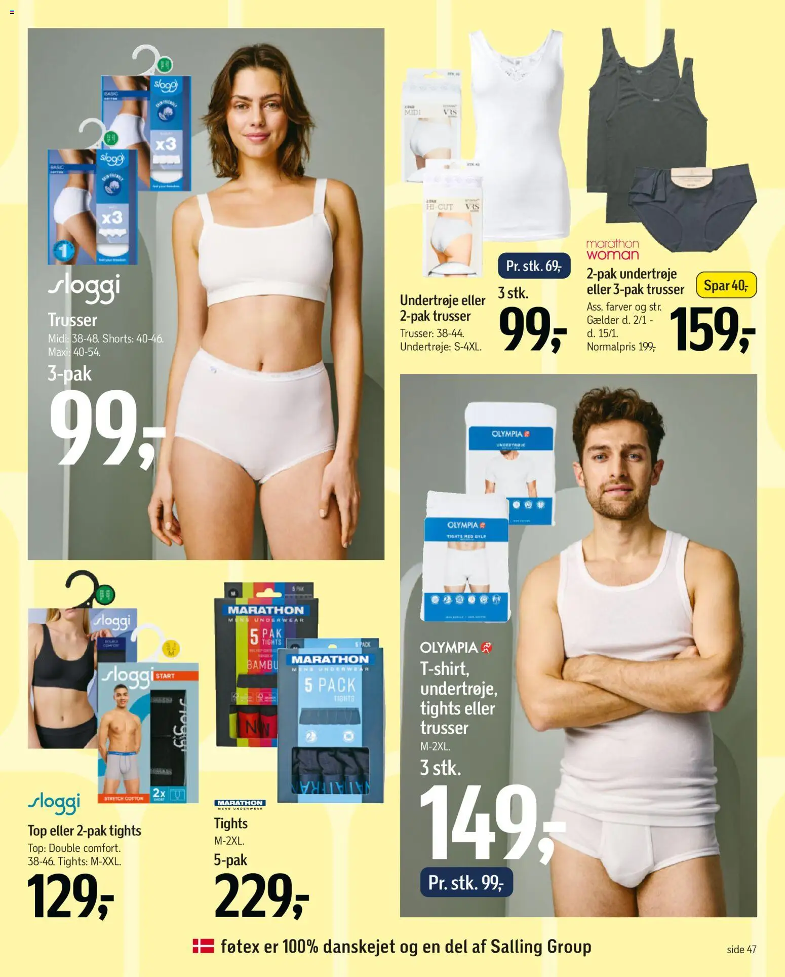 Føtex tilbudsavis – gyldig fra 02.01.2026 | Side: 77 | Produkter: Shorts, Trusser, Tights