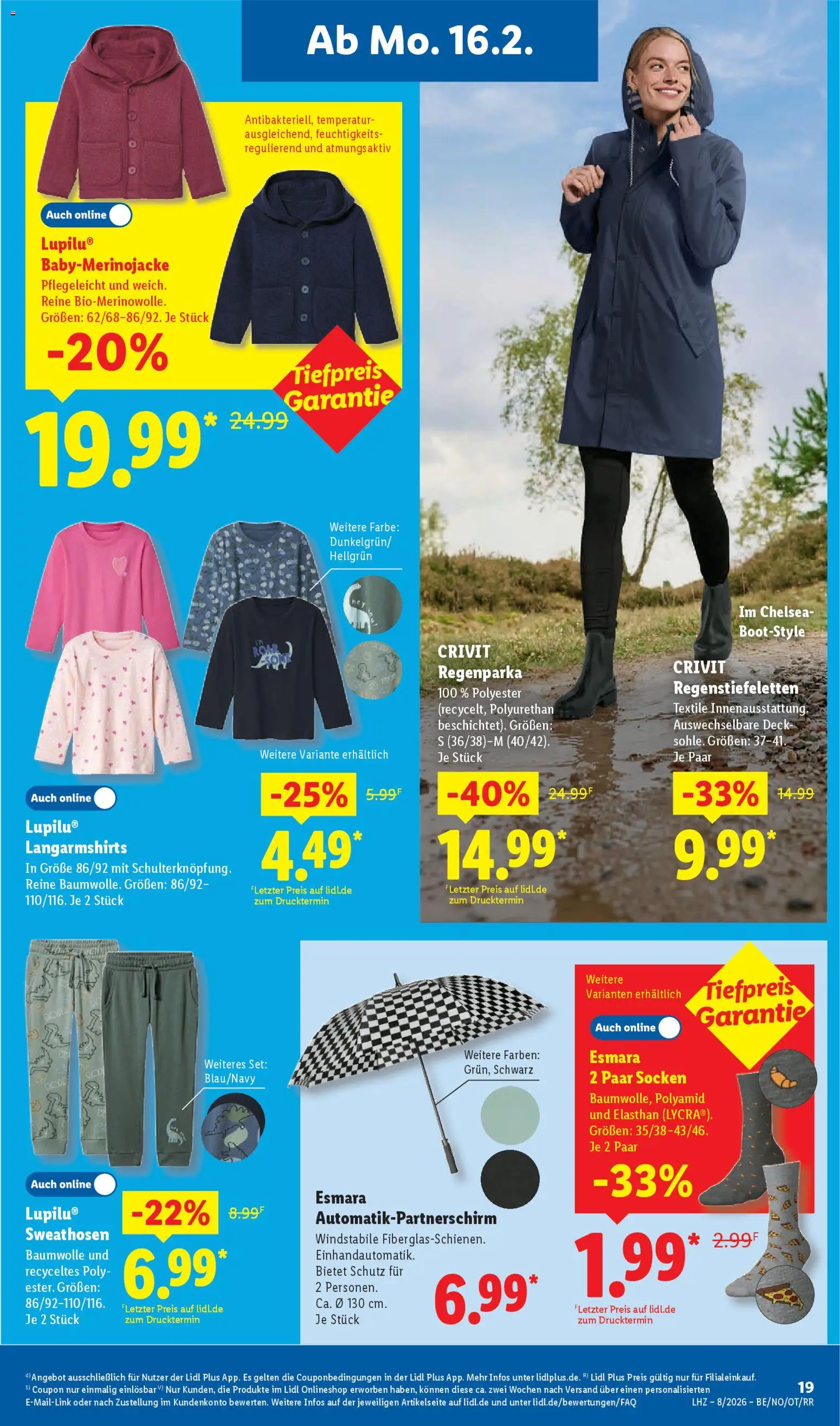 Lidl Prospekt Lüchow – gültig ab 16.02.2026 | Seite: 33 | Produkte: Socken