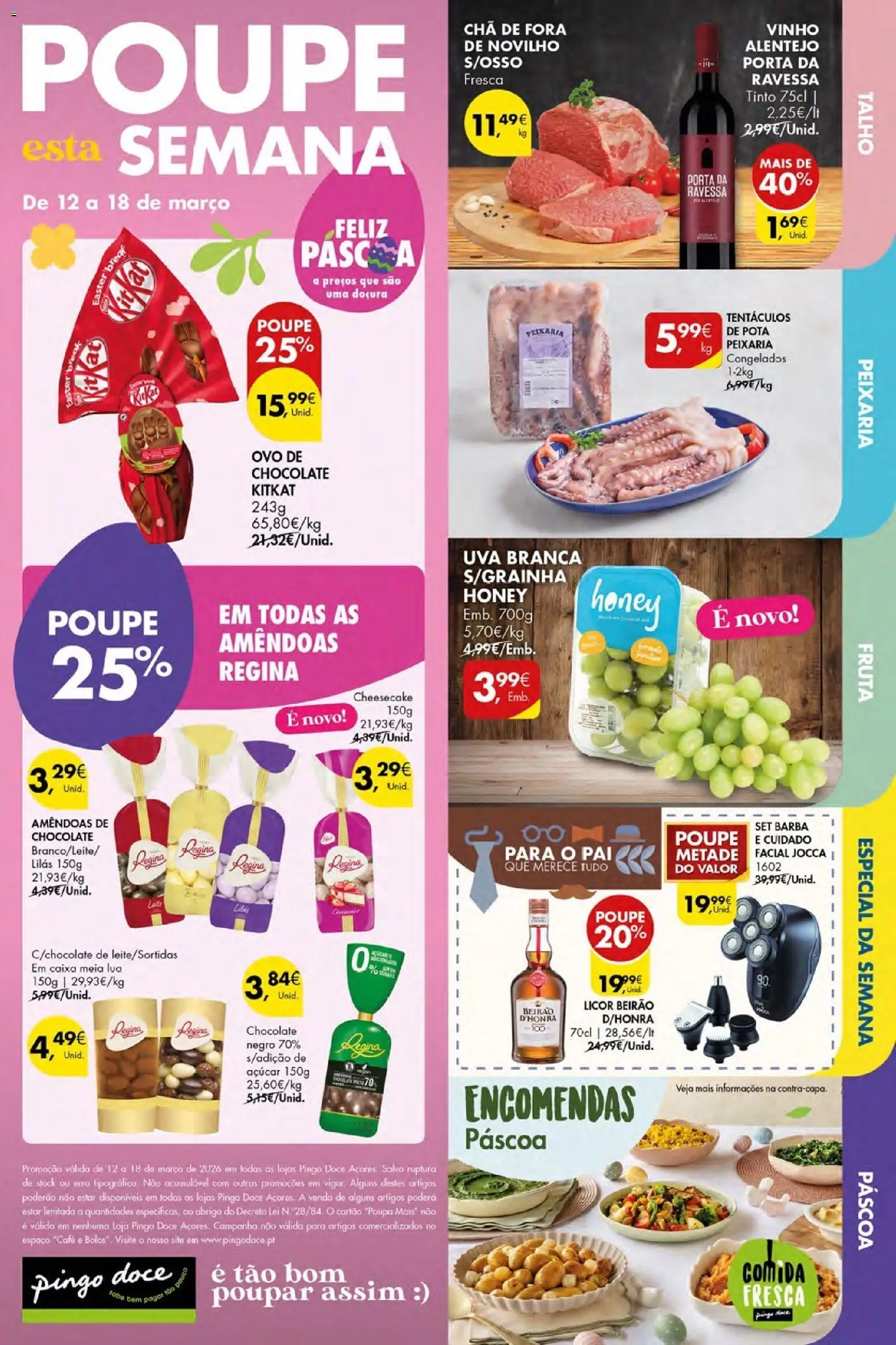 Pingo Doce Poupe Esta Semana Açores │ válido de 12.03.2026 | Página: 1 | Produtos: Porta, Caixa, Café, Vinho