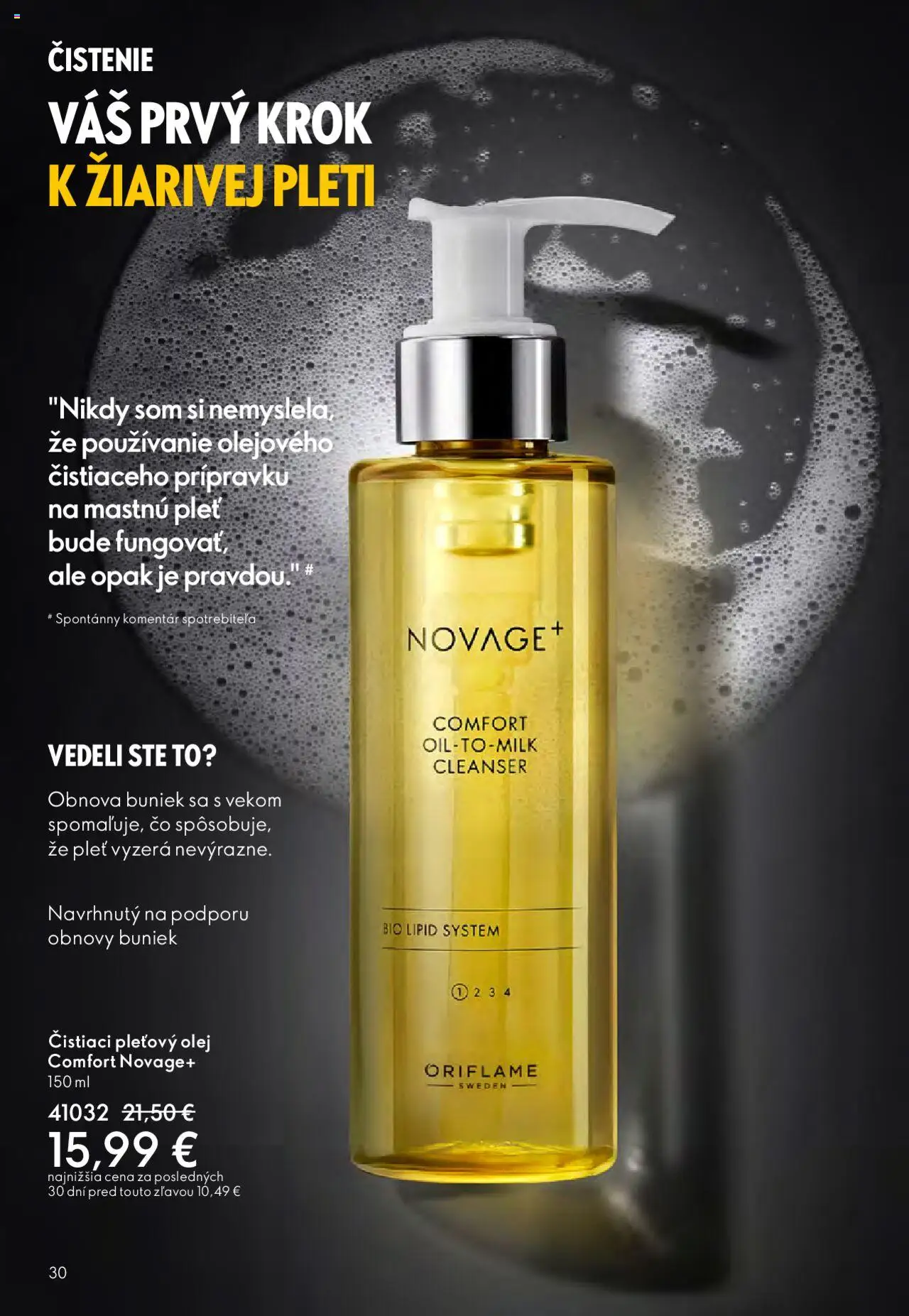 Katalóg Oriflame 13 2025 │ platný od 07.09.2025 | Strana: 30 | Produkty: Olej
