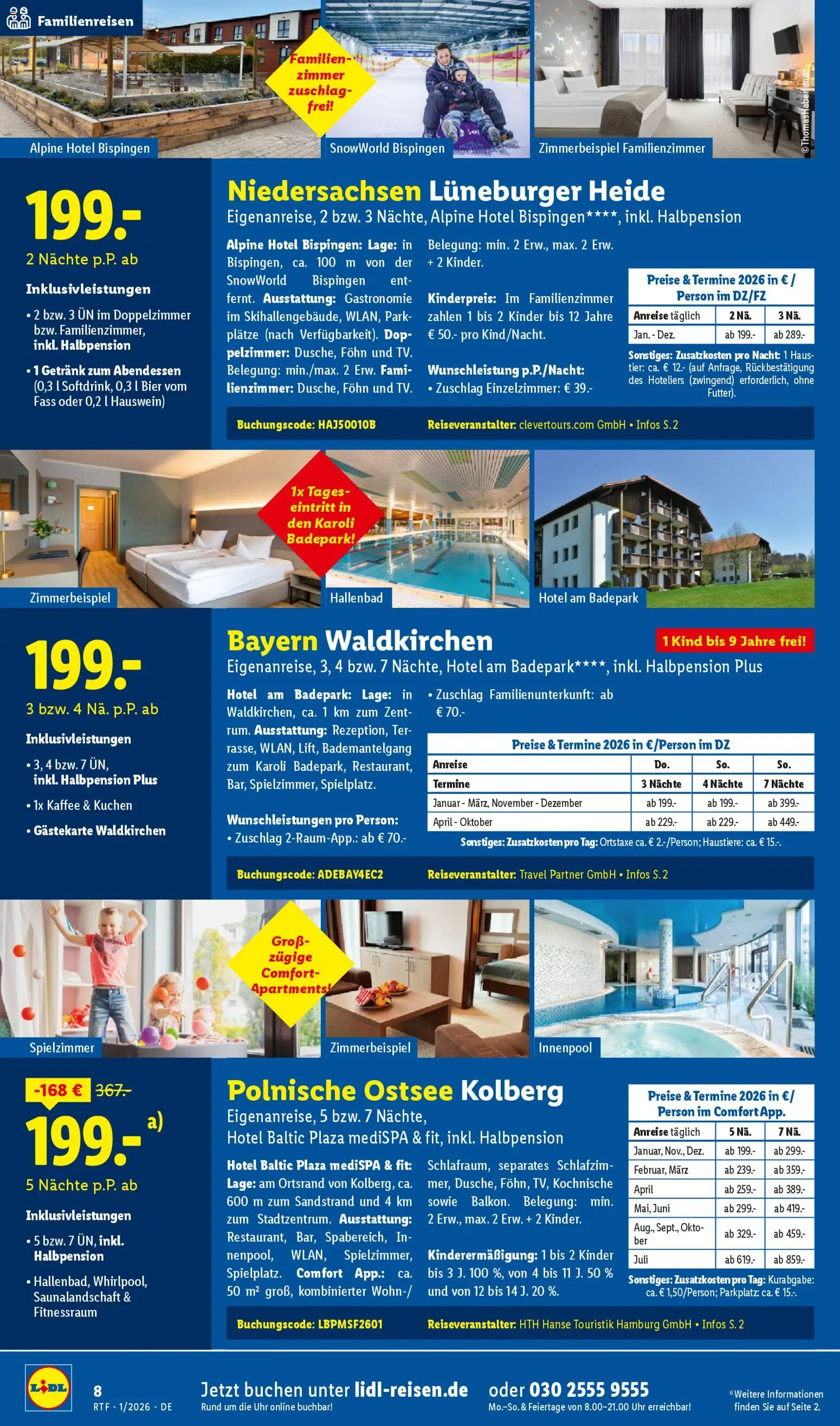 Lidl Reisen - Prospekt – gültig ab 14.01.2026 | Seite: 8 | Produkte: Kaffee, Bier, Kuchen, Uhr