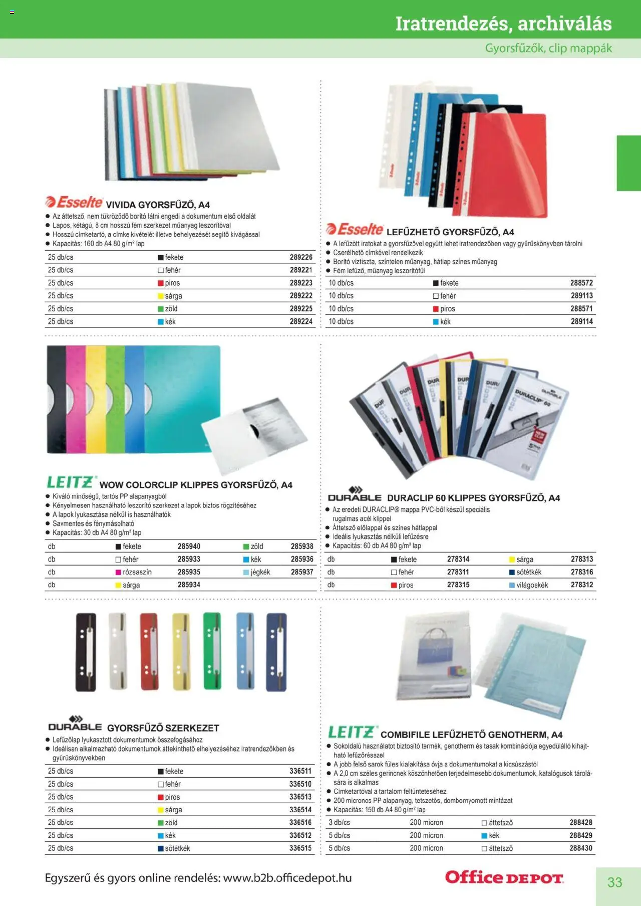 Office Depot akciós ujság - amely érvényes a következő dátumtól: 10.04.2025 | Oldal: 33