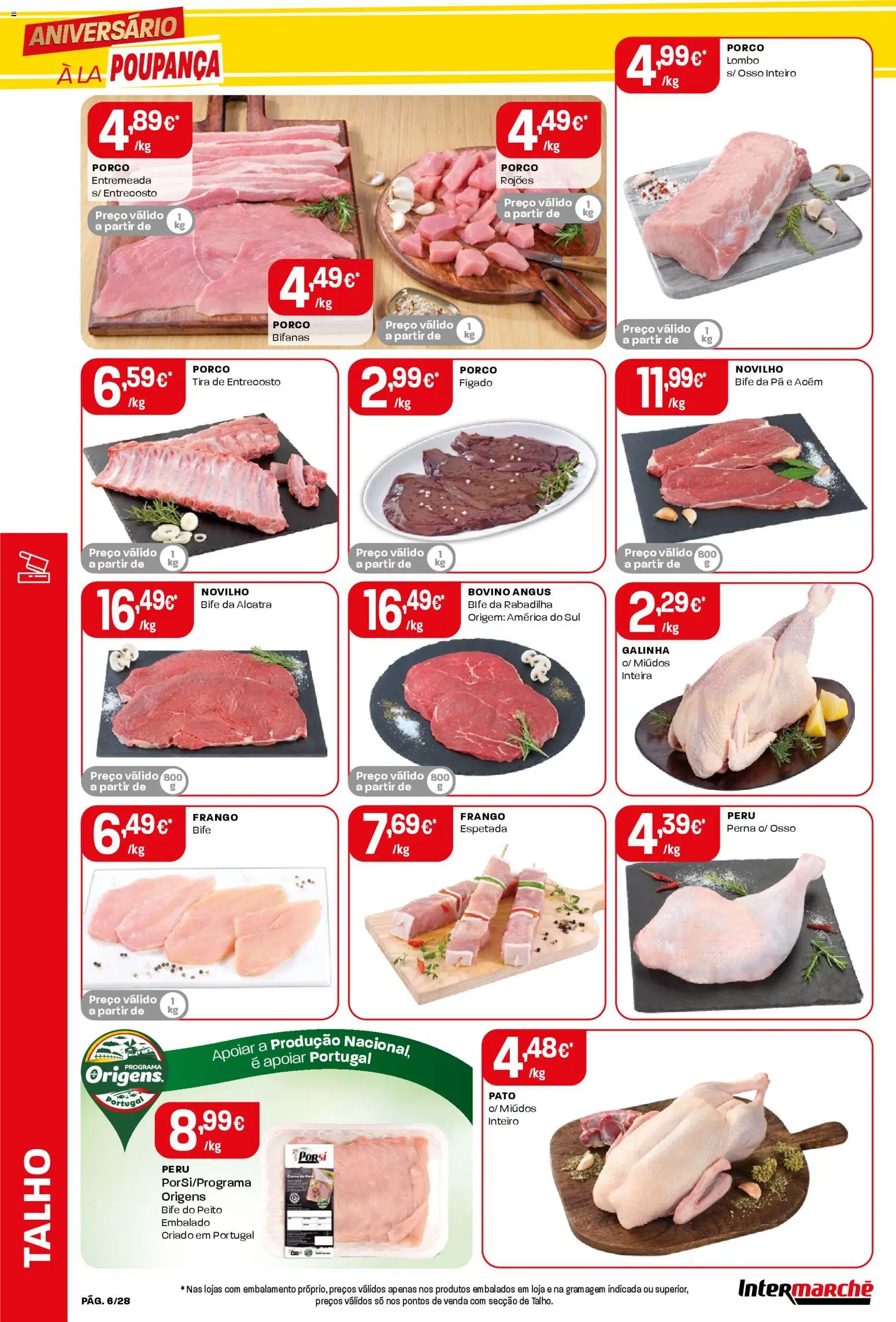 Intermarché Folheto Contact │ válido de 23.10.2025 | Página: 6 | Produtos: Frango, Peru, Lombo, Pá