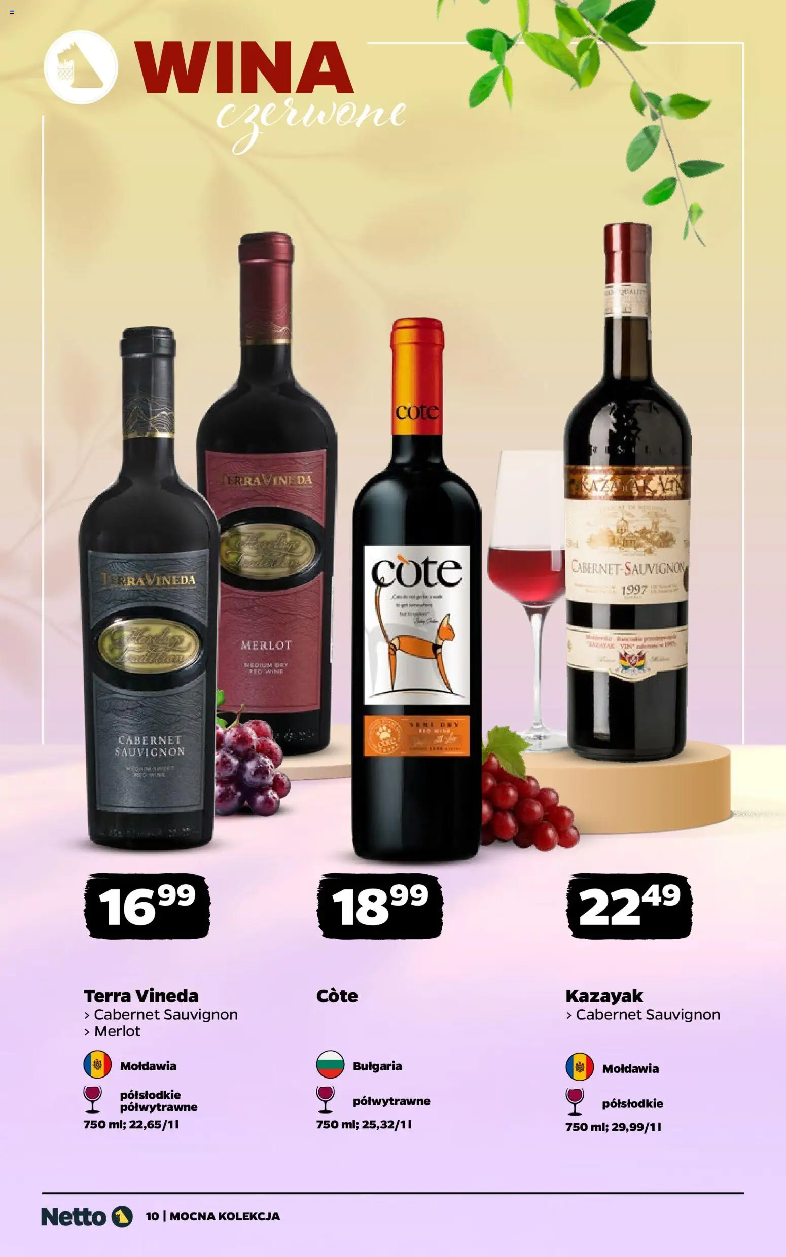 Netto gazetka - Wina od 30.03.2026 | Strona: 10 | Produkty: Merlot