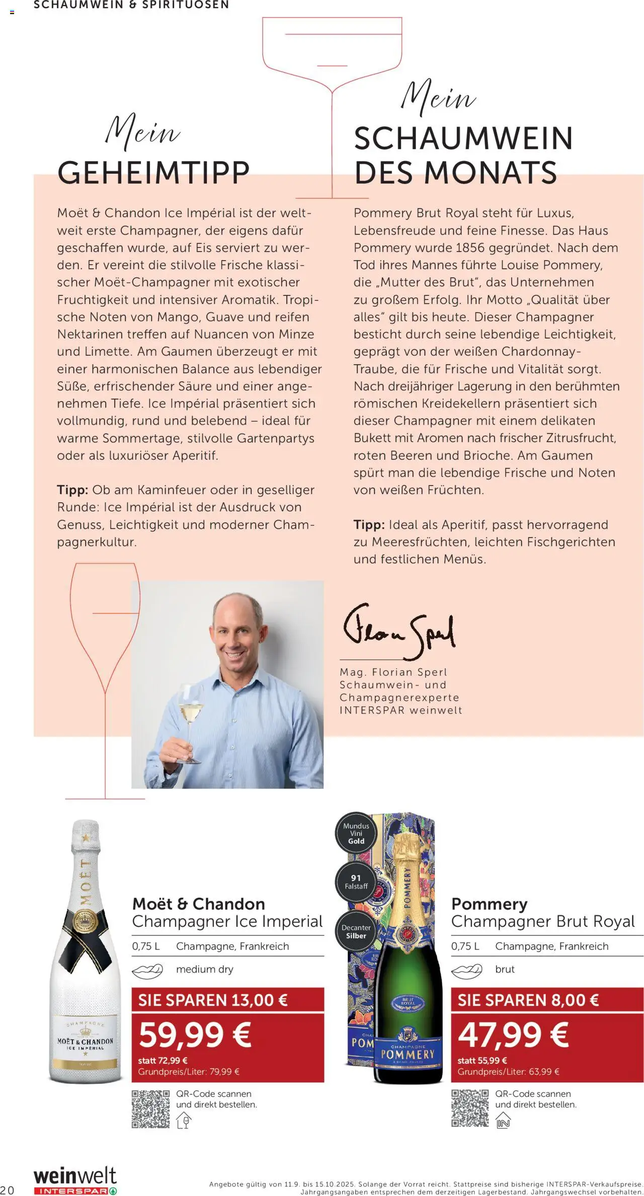Interspar Wein Welt gültig ab 11.09.2025 | Seite: 20 | Produkte: Eis