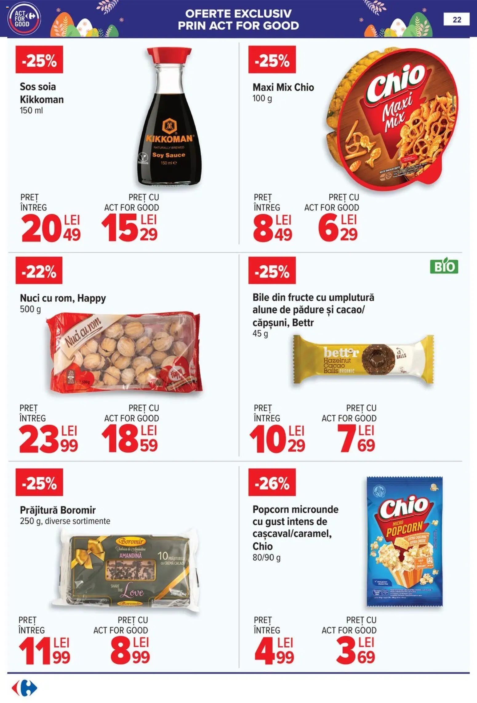 Noul catalog Carrefour – valabil de la 06.04.2026 | Pagină: 28 | Produse: Prăjitură, Alune, Cremă, Cacao