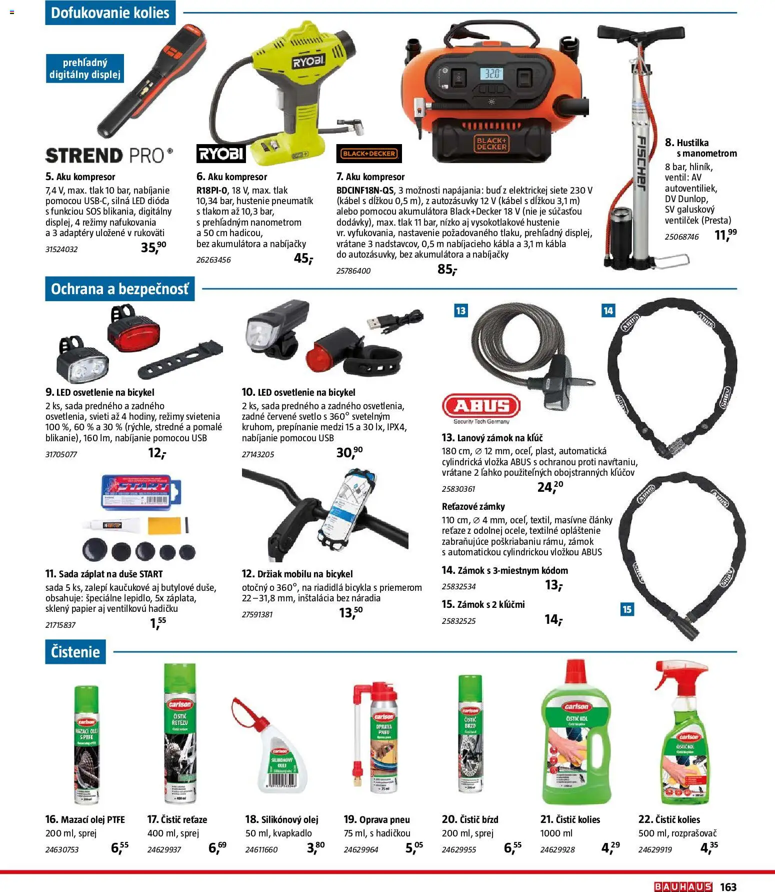 Nové Bauhaus akcie – leták je platný od 26.01.2026 | Strana: 163 | Produkty: Led osvetlenie, Osvetlenie, Svetlo, Kompresor