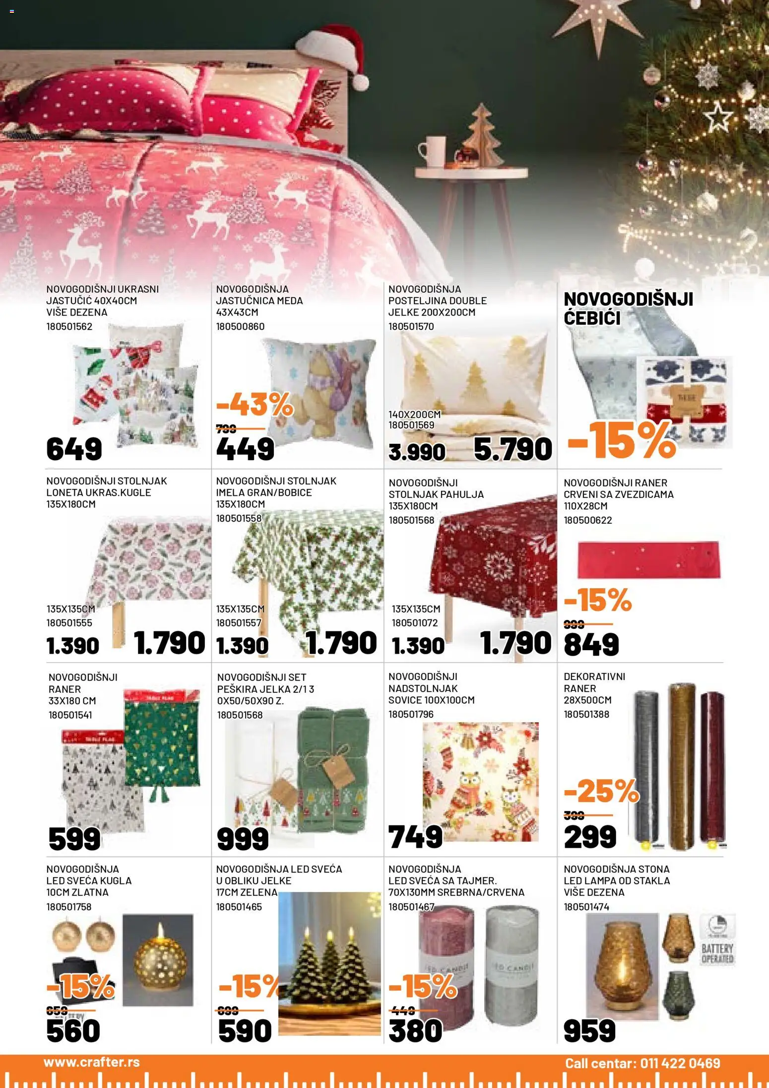 Crafter katalog - važi od 19.11.2025 | Strana: 7 | Proizvode: Lampa, Stolnjak