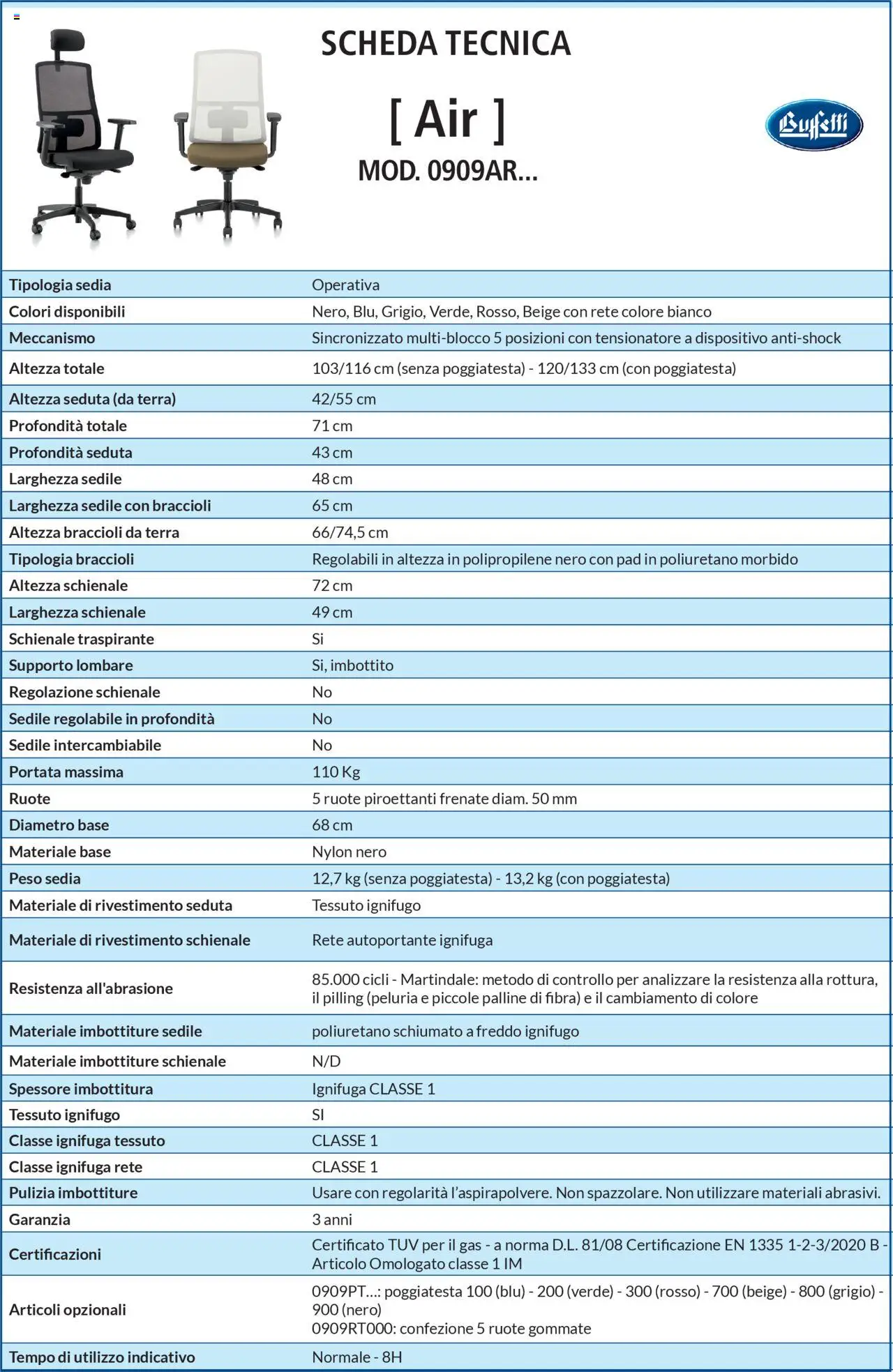 Volantino Buffetti del 28.06.2025 | Pagina: 94 | Prodotti: Braccioli, Sedia, Terra