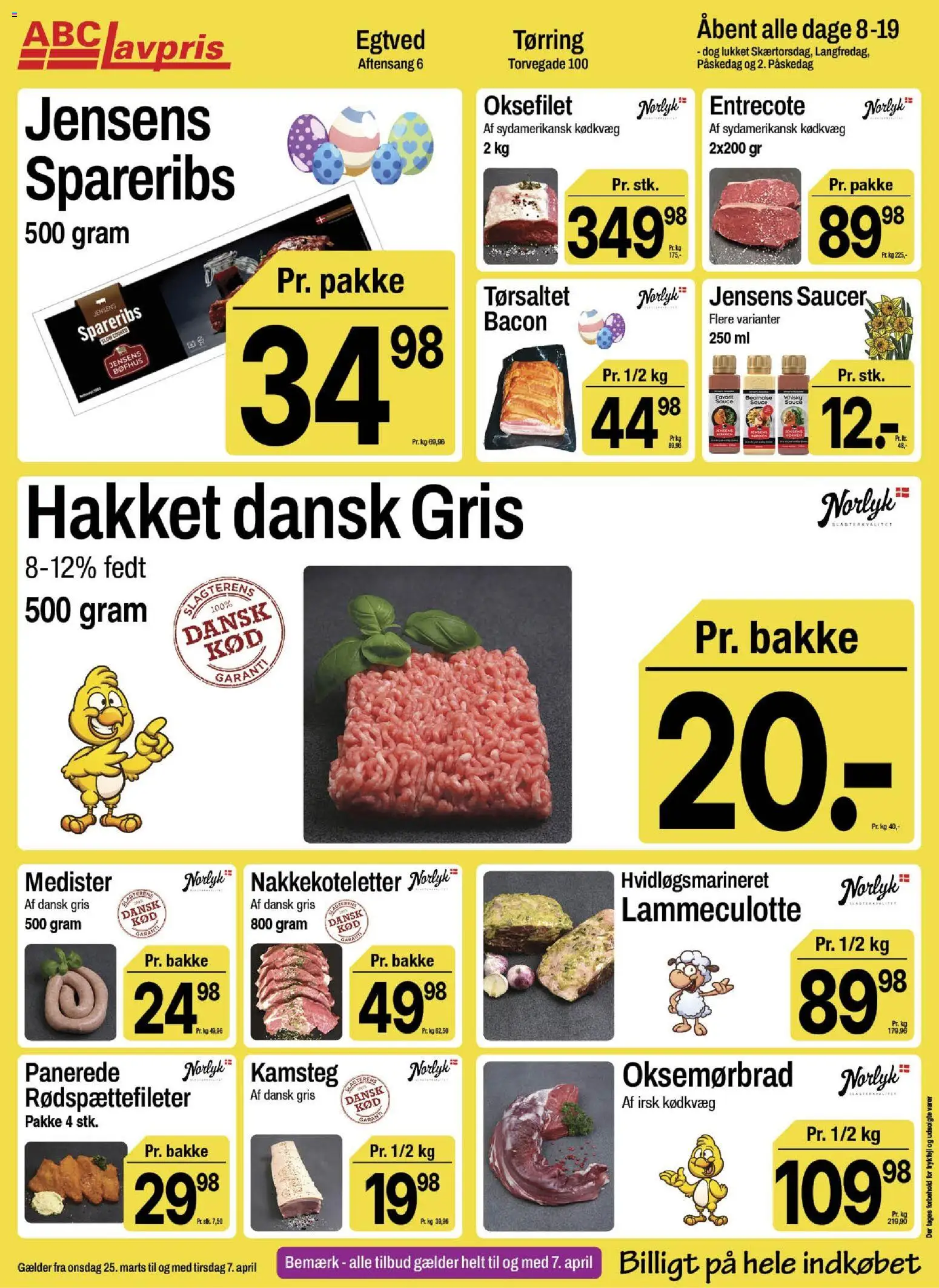 Abc Lavpris tilbudsavis – gyldig fra 25.03.2026 | Side: 8 | Produkter: Whisky, Spareribs, Entrecote, Bacon