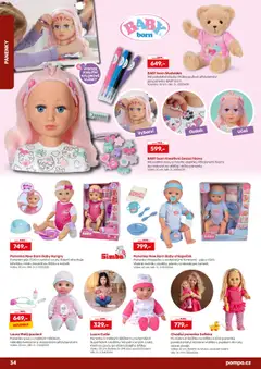 Náhled letáku POMPO katalog Vánoce 2025 od 16.10.2025 | Strana: 34 | Produkty: Panenka, Tričko, Baterie, Plenky