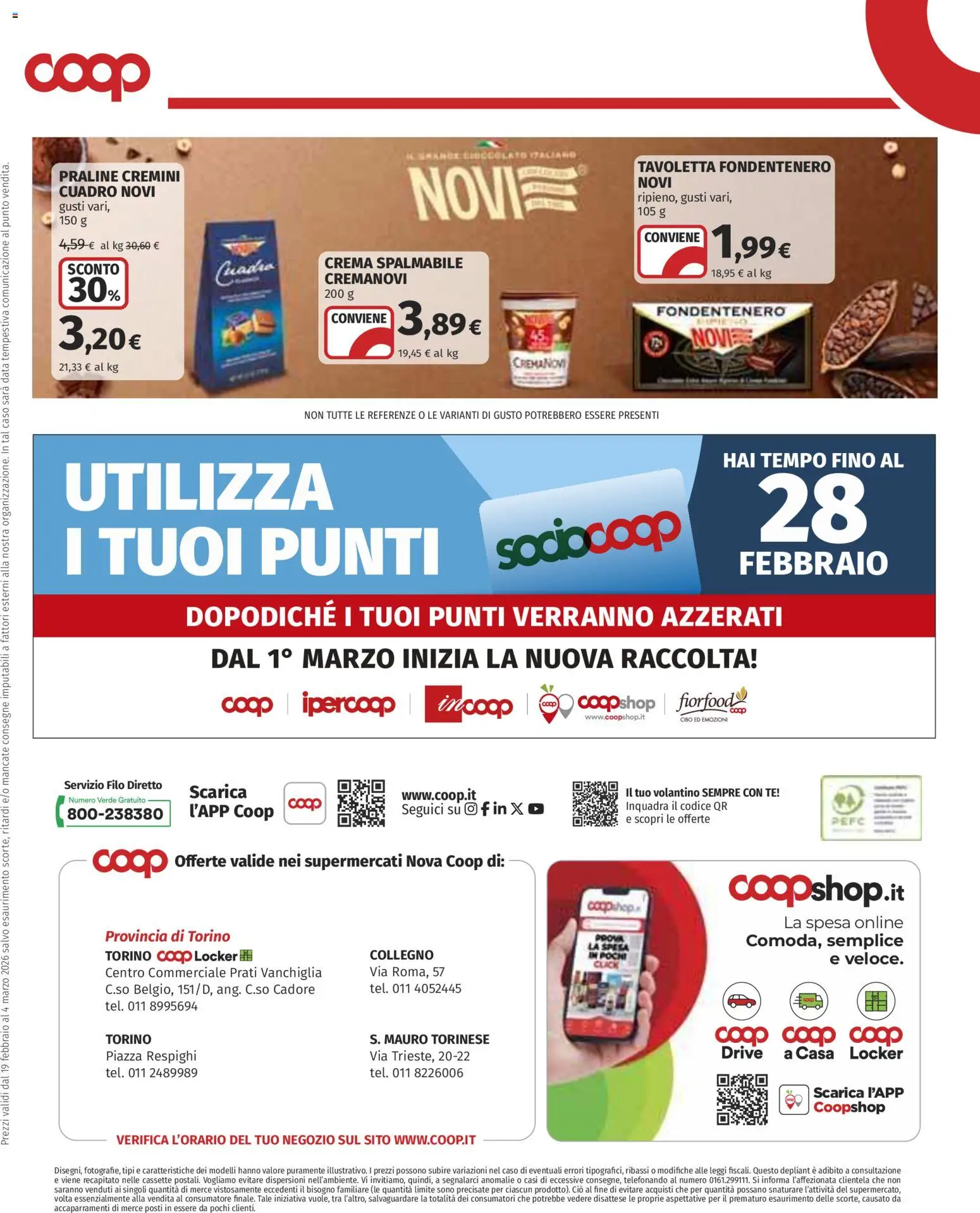 Volantino COOP del 19.02.2026 | Pagina: 11 | Prodotti: Crema, Tè, Data
