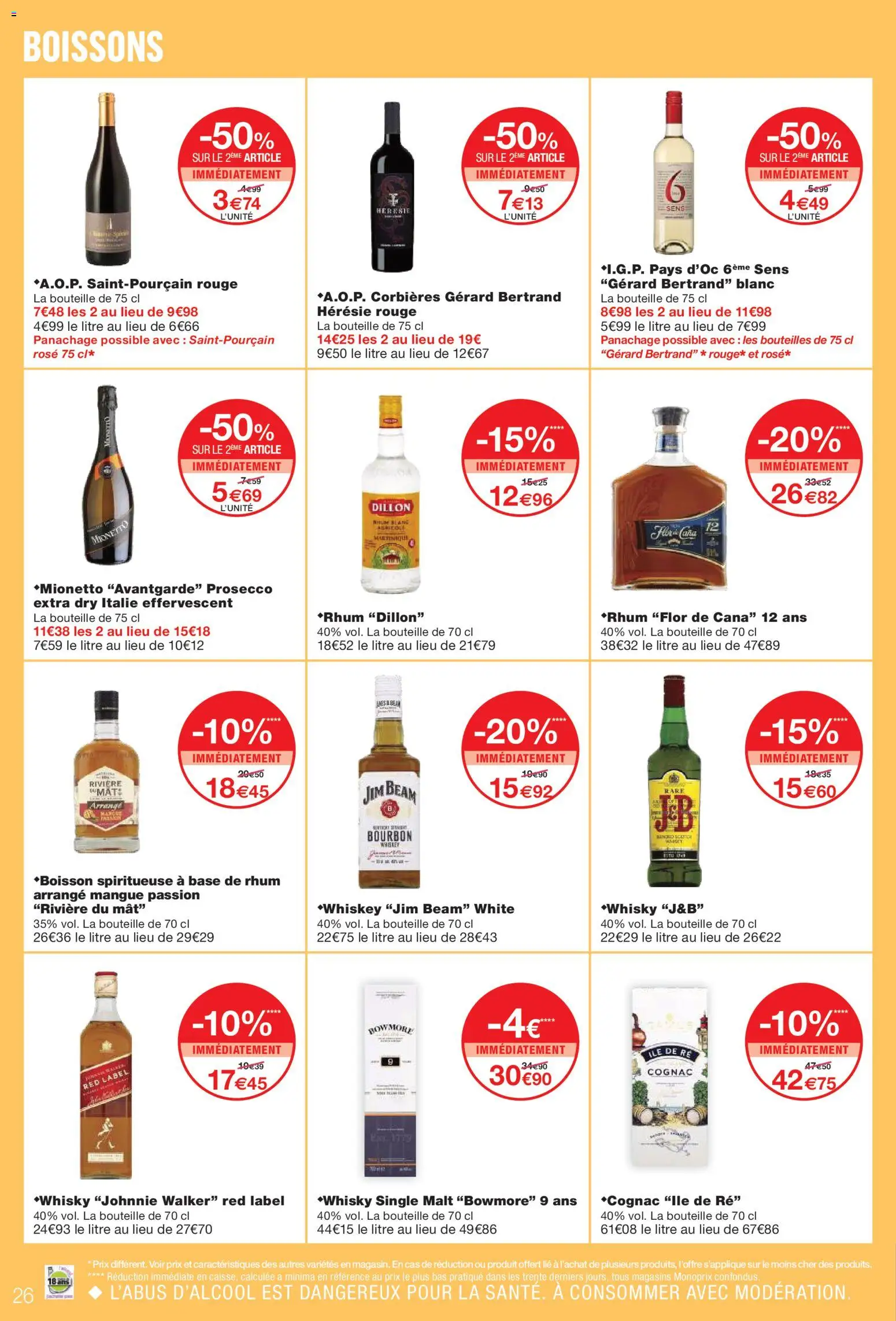 {H1} | Page: 26 | Produits: Whisky, Mangue, Prosecco, Bourbon