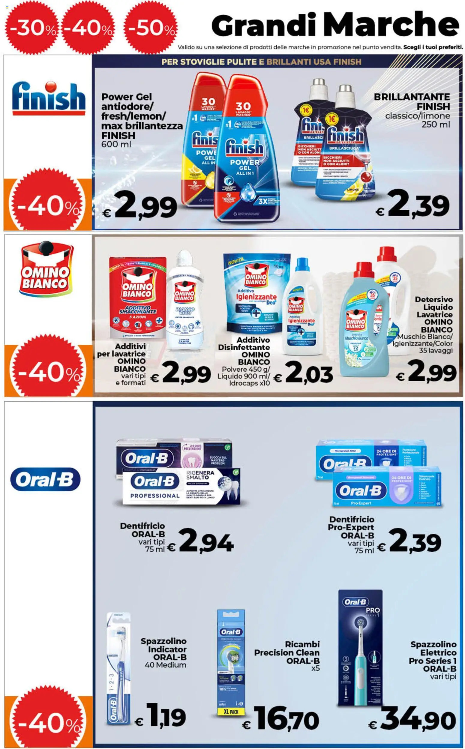 Volantino COOP del 13.02.2026 | Pagina: 13 | Prodotti: Dentifricio, Spazzolino, Limone, Lavatrice