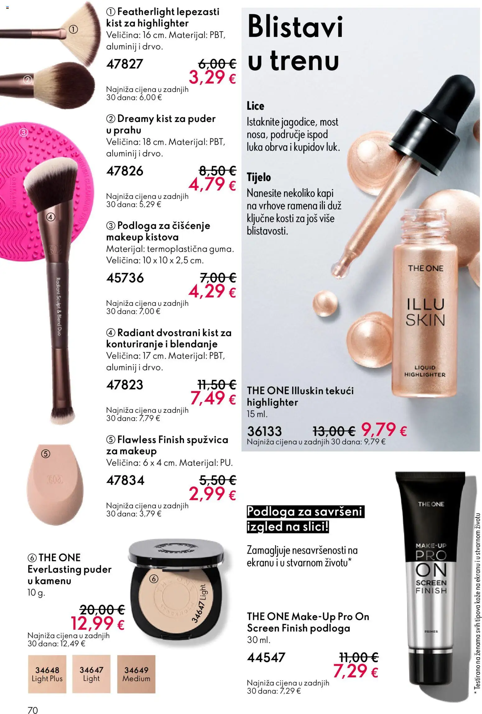 Oriflame katalog | vrijedi od 11.03.2026 | Stranica: 70 | Proizvodi: Puder, Kist, Finish