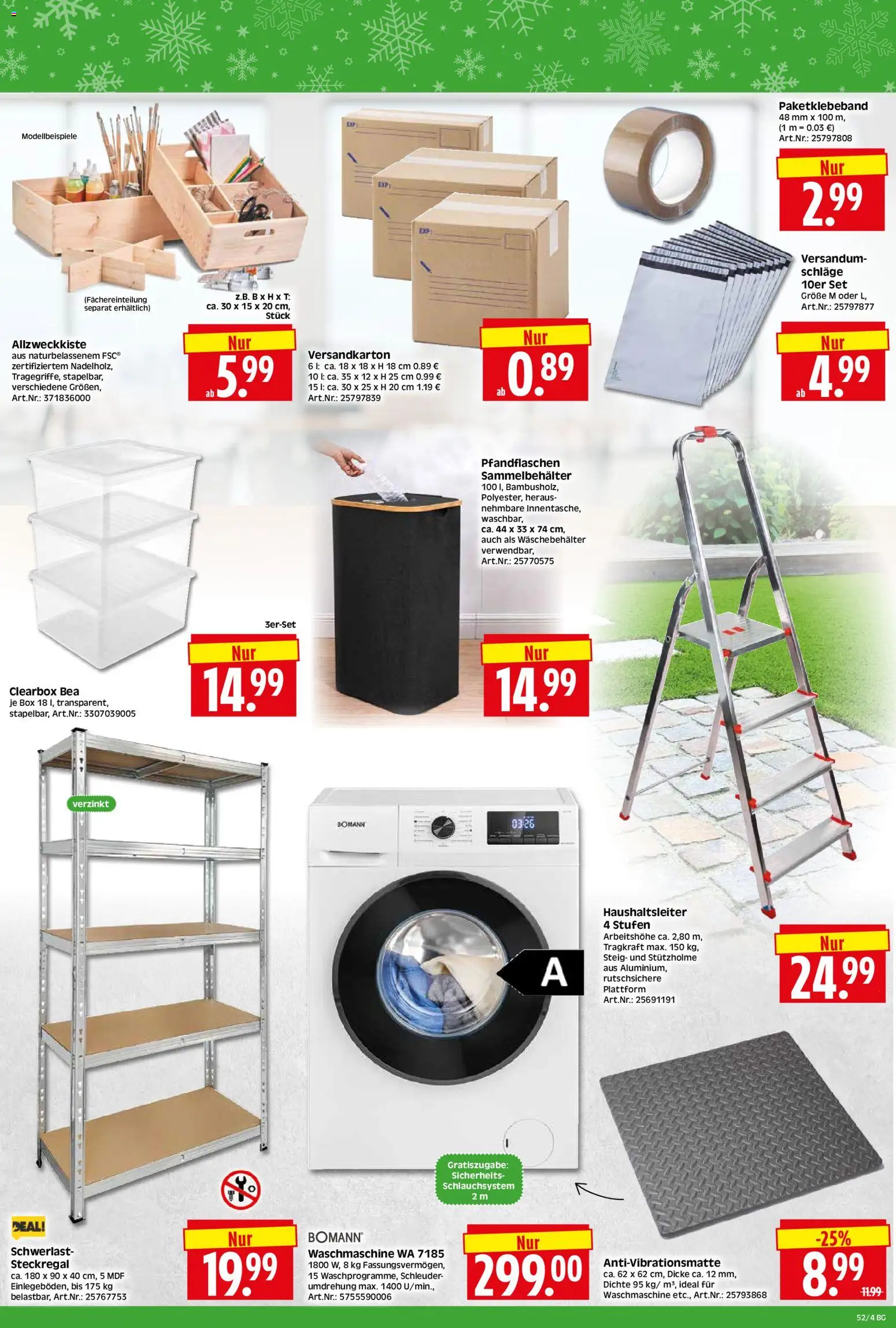 HERKULES - Bau & Garten – gültig ab 22.12.2025 | Seite: 4 | Produkte: Box, Waschmaschine