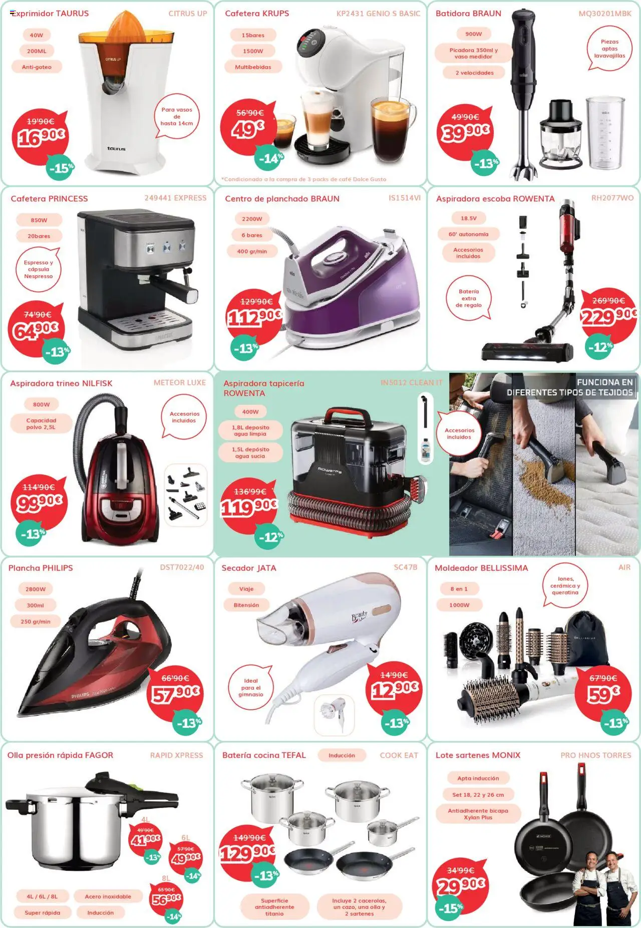 Mi Electro folleto │ válido desde el 01.10.2025 | Página: 5 | Productos: Escoba, Café, Cocina, Plancha