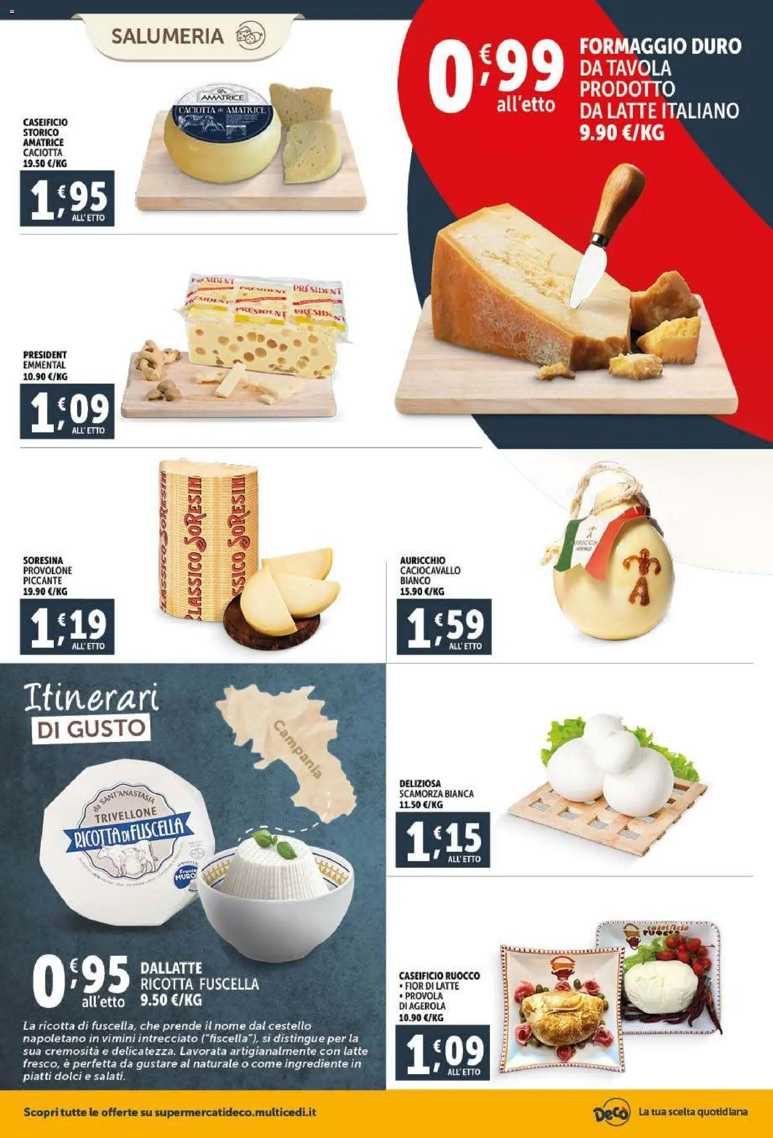 Volantino Decò del 09.01.2026 | Pagina: 2 | Prodotti: Provolone, Formaggio, Provola, Ricotta