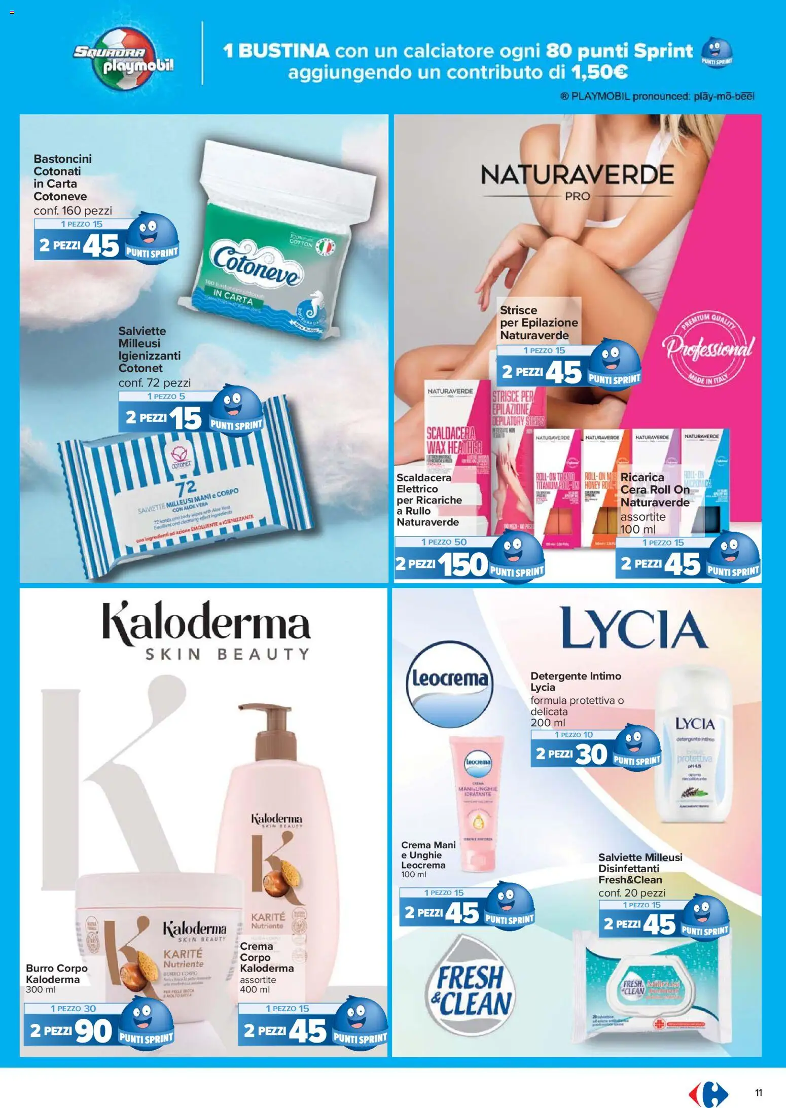 Volantino Carrefour del 17.11.2025 | Pagina: 11 | Prodotti: Detergente intimo, Detergente, Intimo, Aloe vera