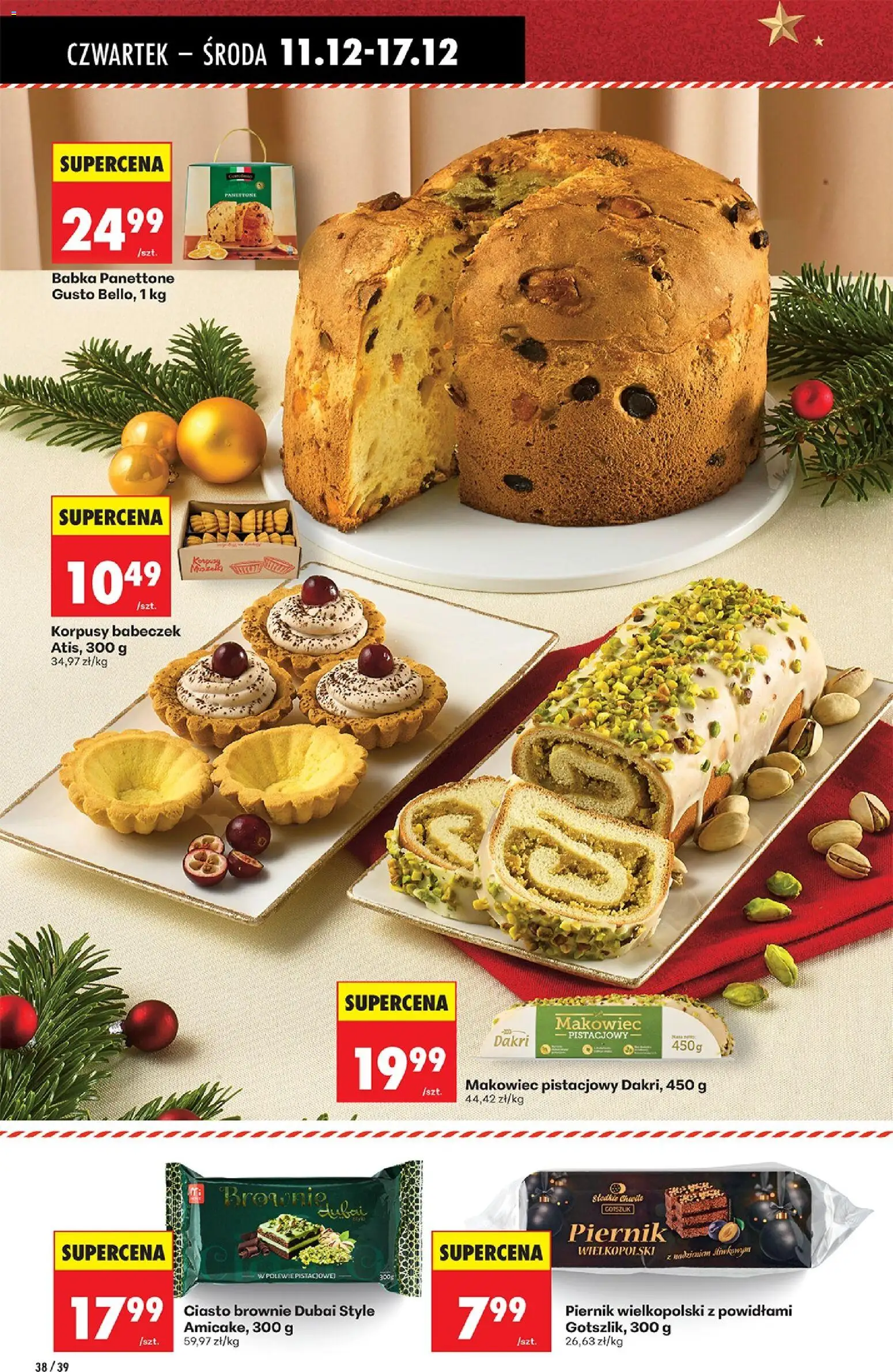 Biedronka gazetka - Oferta w tym tygodniu od 11.12.2025 | Strona: 48 | Produkty: Ciasto brownie, Piernik, Babka, Brownie