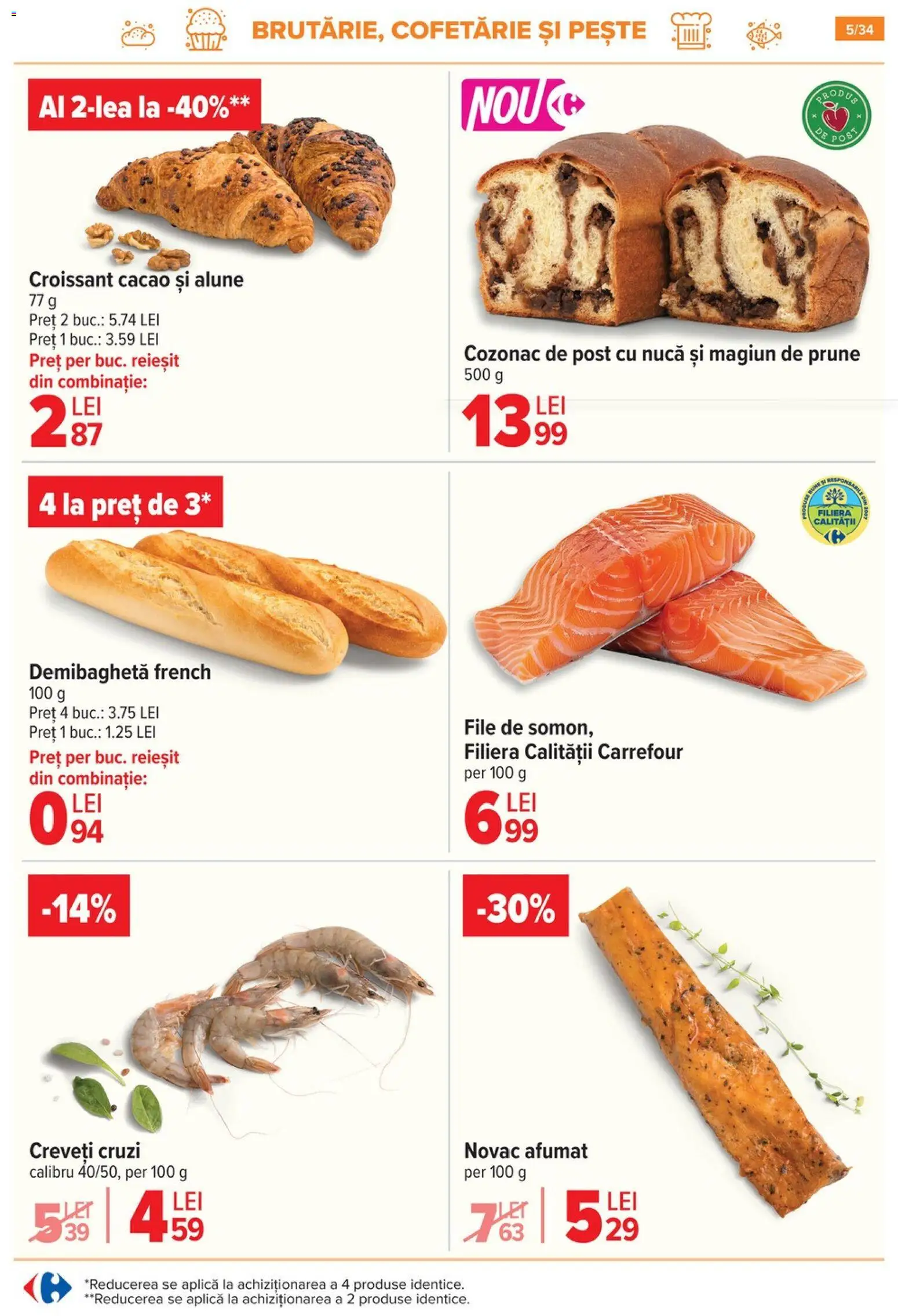 Noul catalog Carrefour – valabil de la 12.11.2025 | Pagină: 5 | Produse: Alune, Pește, Prune, Cacao