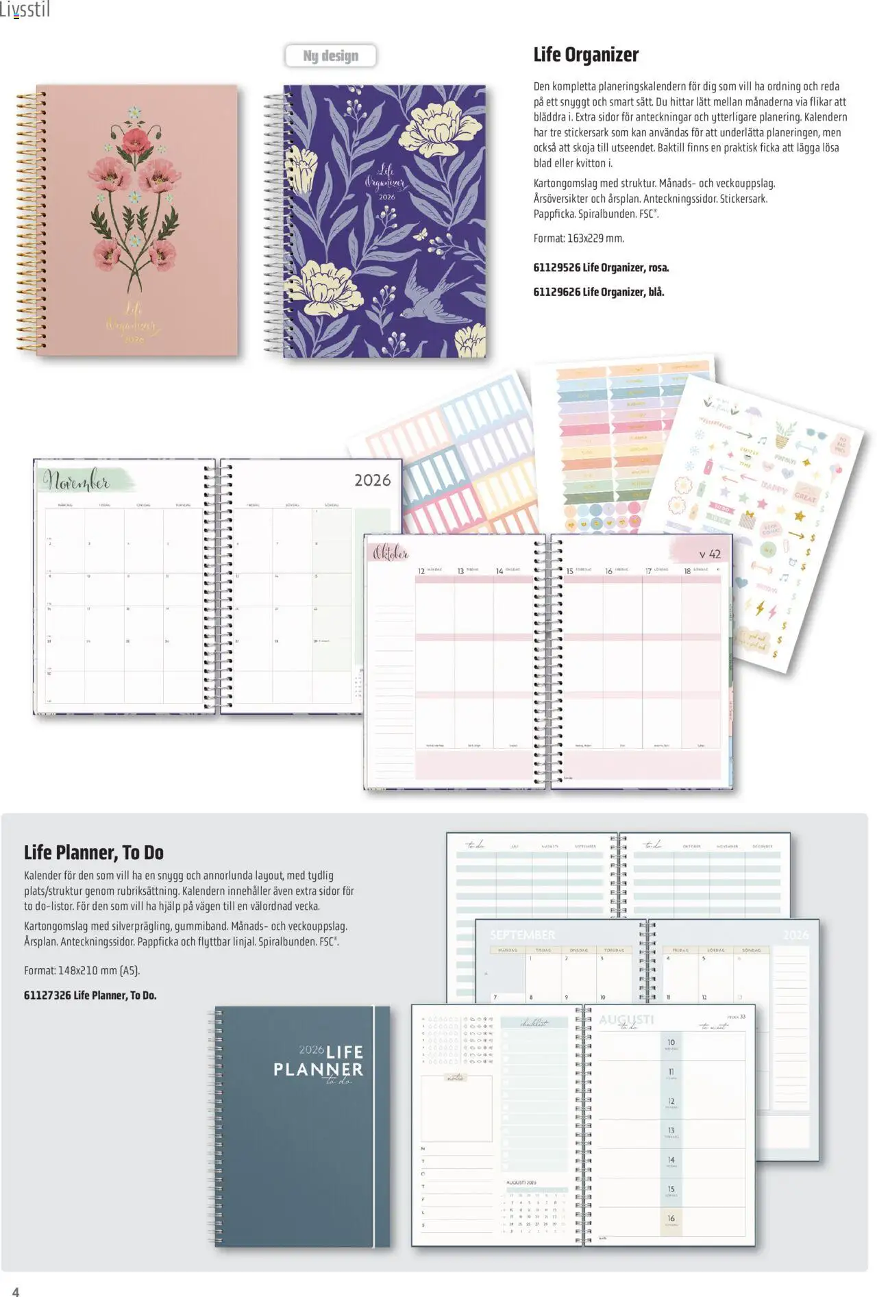 Office Depot reklamblad aktuell från 08.09.2025 | Sida: 4 | Produkter: Kalender