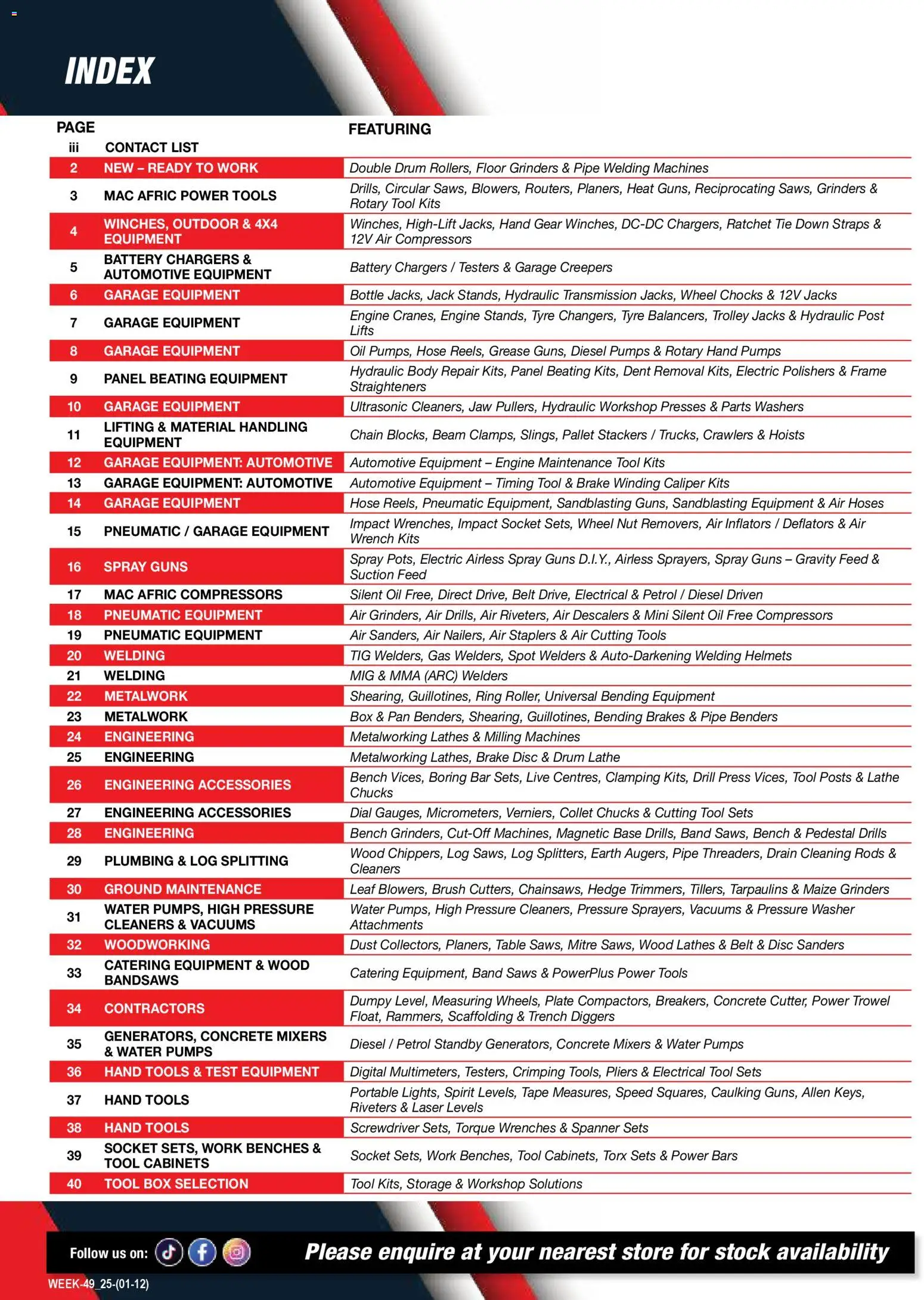 New Adendorff catalogue – valid from 01.12.2025 | Page: 2 | Products: Belt, Pedestal, Brush, Pipe