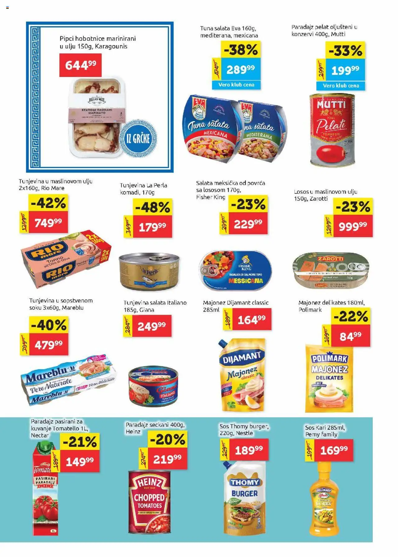SuperVERO katalog - važi od 24.07.2025 | Strana: 8 | Proizvode: Salata, Losos, Sos, Heinz