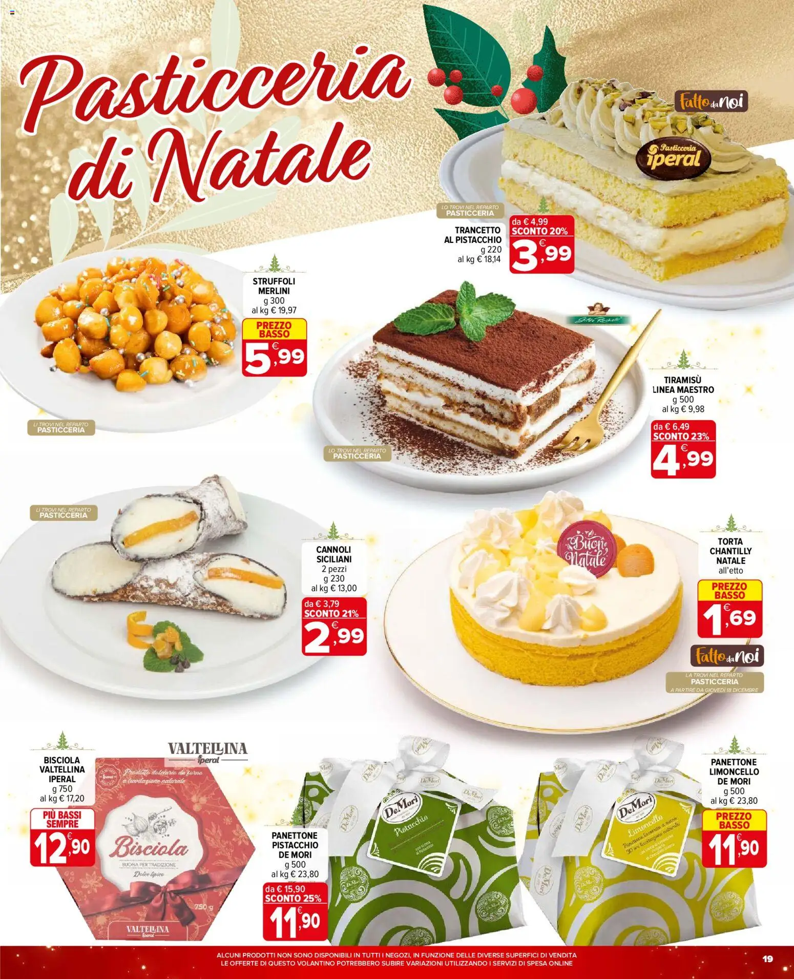 Volantino Iperal del 11.12.2025 | Pagina: 19 | Prodotti: Panettone, Torta, Limoncello