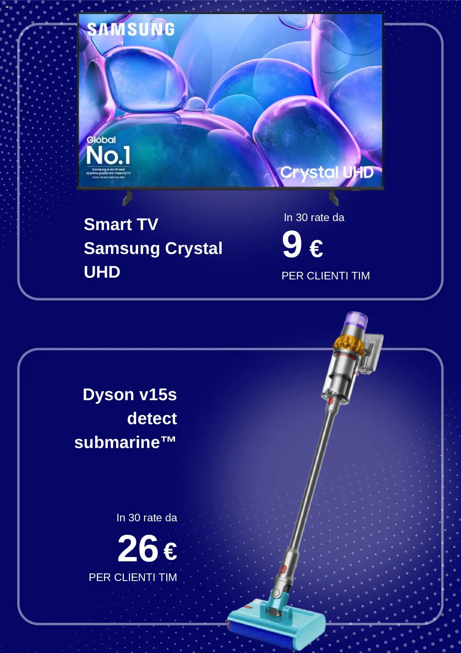 Volantino TIM del 24.02.2026 | Pagina: 2 | Prodotti: smart TV, TV, Dyson, Samsung