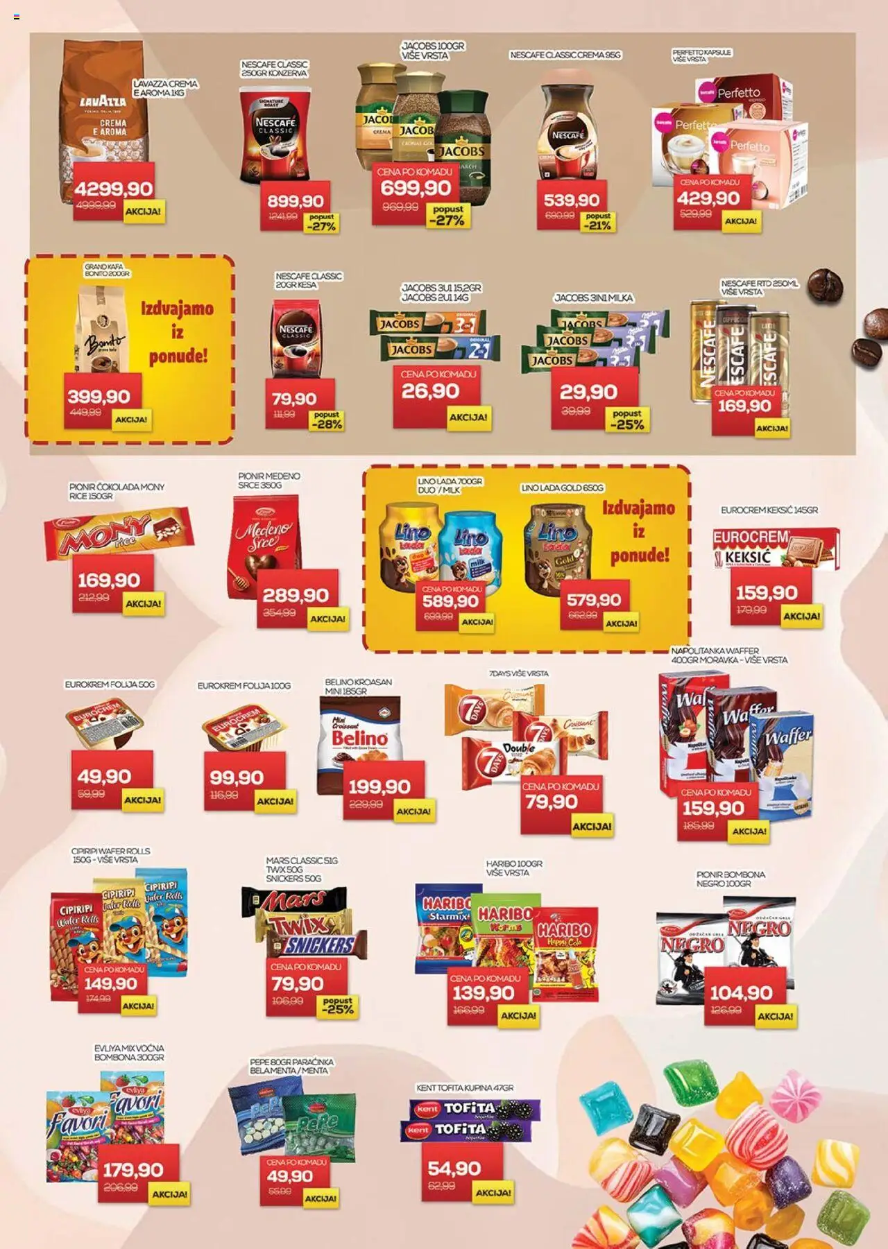 Medius katalog - važi od 29.07.2025 | Strana: 14 | Proizvode: Haribo, Kafa, Nescafé, Lavazza