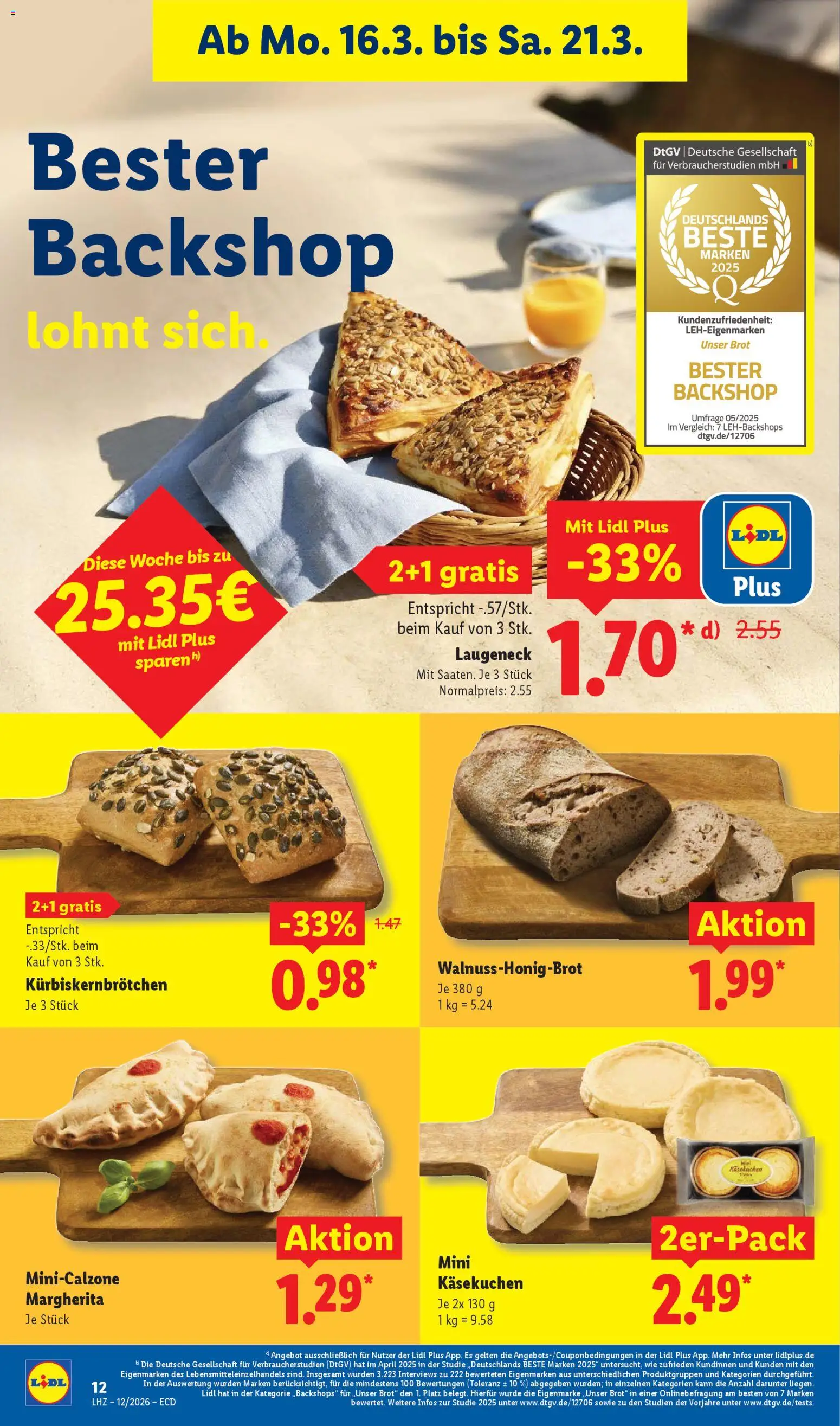 Lidl Prospekt – gültig ab 16.03.2026 | Seite: 26 | Produkte: Brot