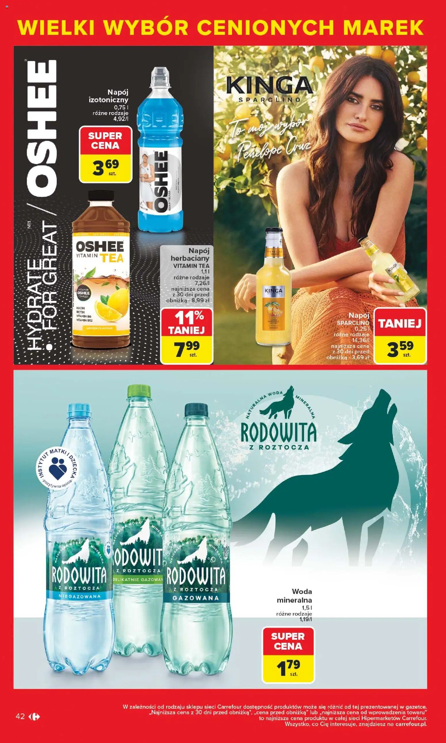 Carrefour Gazetka - Markowe atrakcje cenowe od 27.10.2025 | Strona: 44 | Produkty: Woda niegazowana, Woda