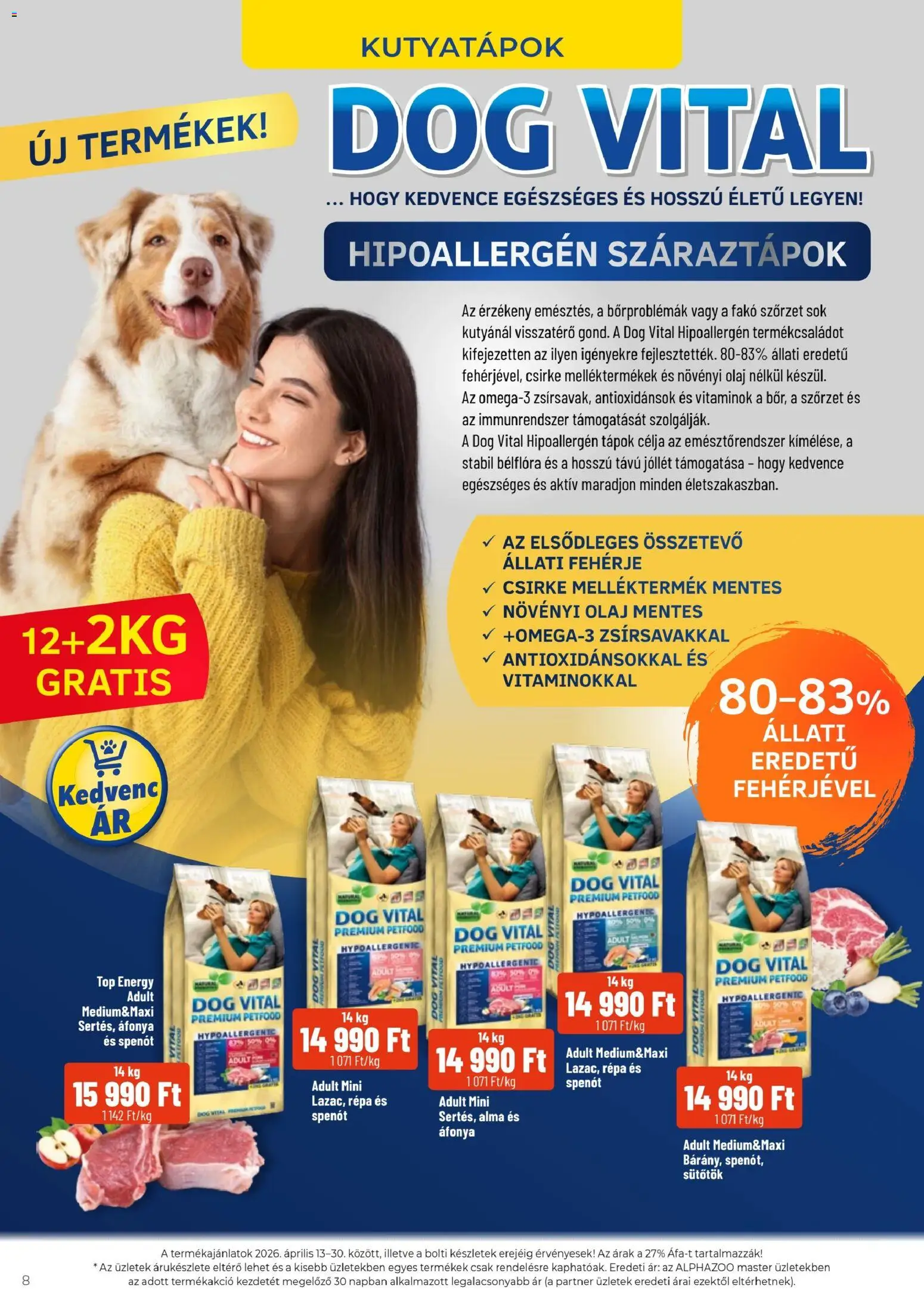 AlphaZoo akciós ujság - amely érvényes a következő dátumtól: 13.04.2026 | Oldal: 8