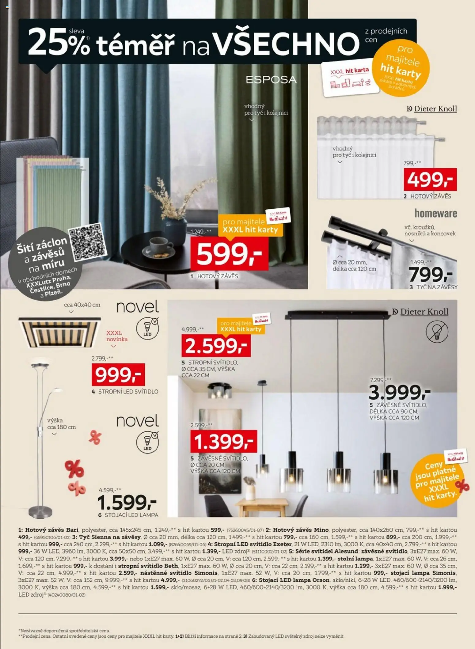 XXXLutz Black Friday od 10.11.2025 | Strana: 12 | Produkty: Závěs, Karty, Lampa, Závěsy