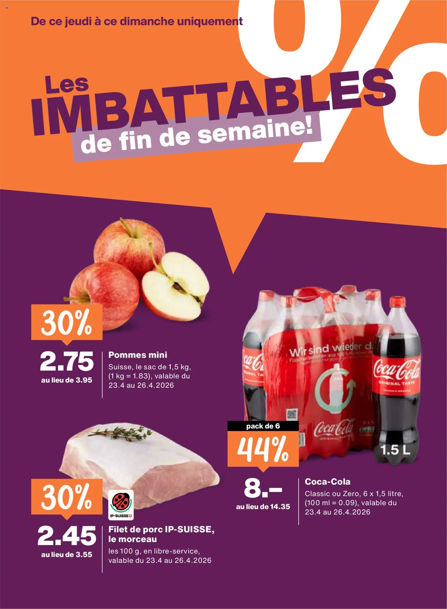 Migros aktionen FR – gültig ab 23.04.2026 | Seite: 20 | Produkte: Coca Cola