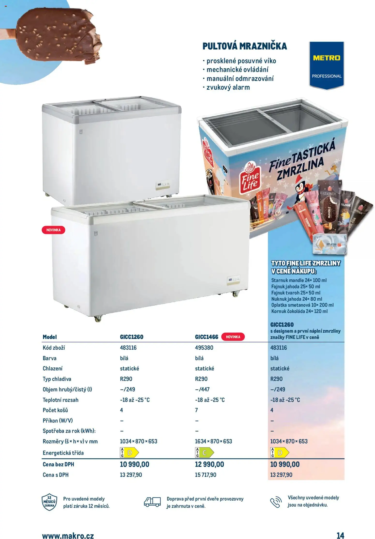 Makro leták - Doba zmrzlinová od 11.03.2026 | Strana: 14 | Produkty: Zmrzliny, Čokoláda, Zmrzlina, Mandle