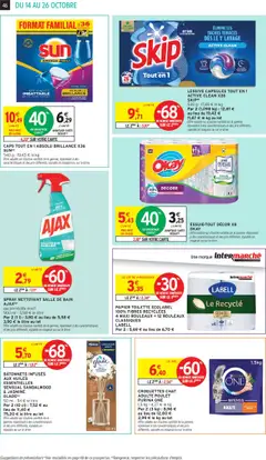 Intermarché - Prévisualisation de LESSIVE CAPSULES TOUT EN 1 ACTIVE CLEAN X26, 549 g valide à partir de 14.10.2025 | Page: 46