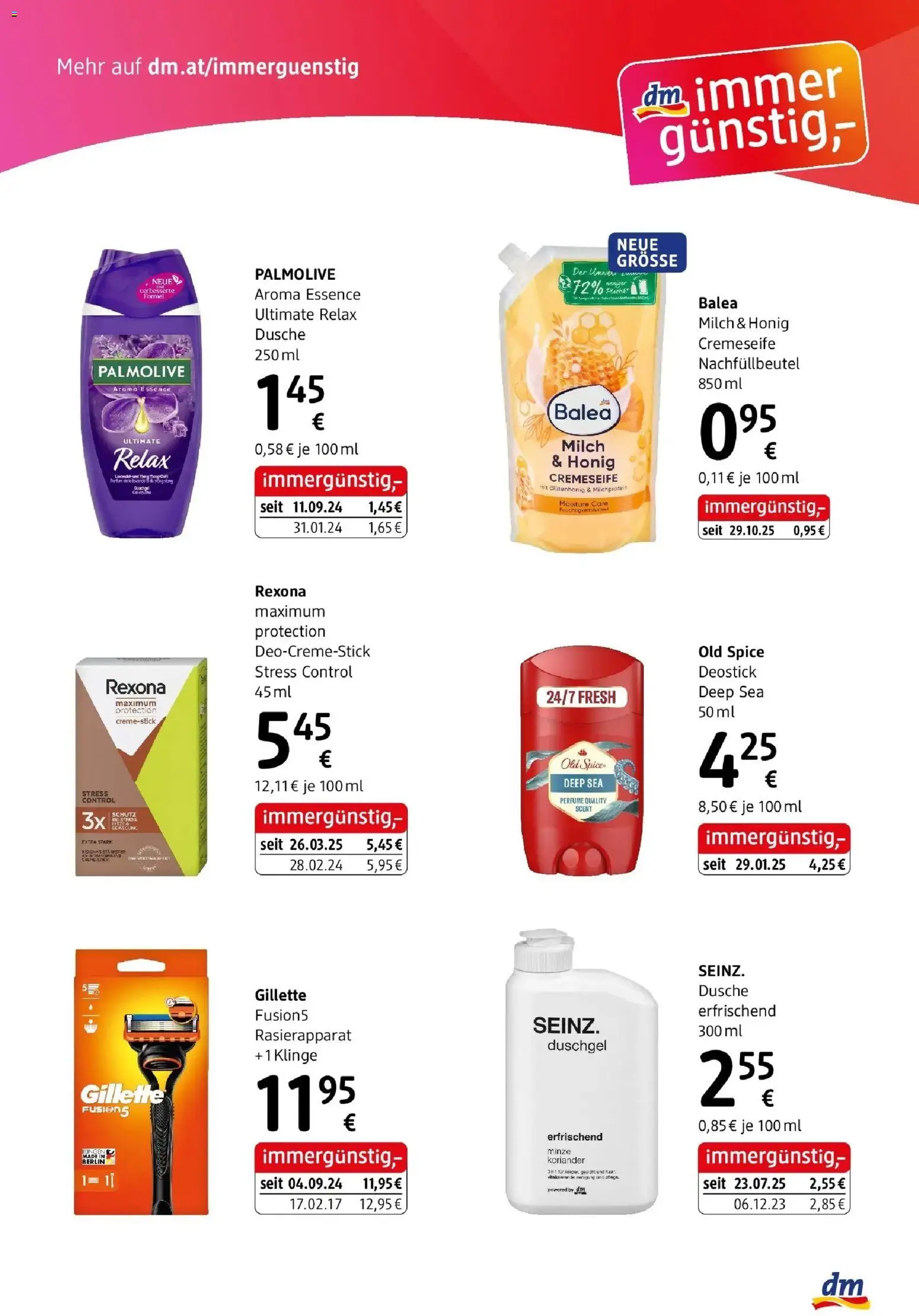 dm drogerie markt Flugblatt Jänner 2026 gültig ab 29.12.2025 | Seite: 4 | Produkte: Dusche, Milch, Duschgel