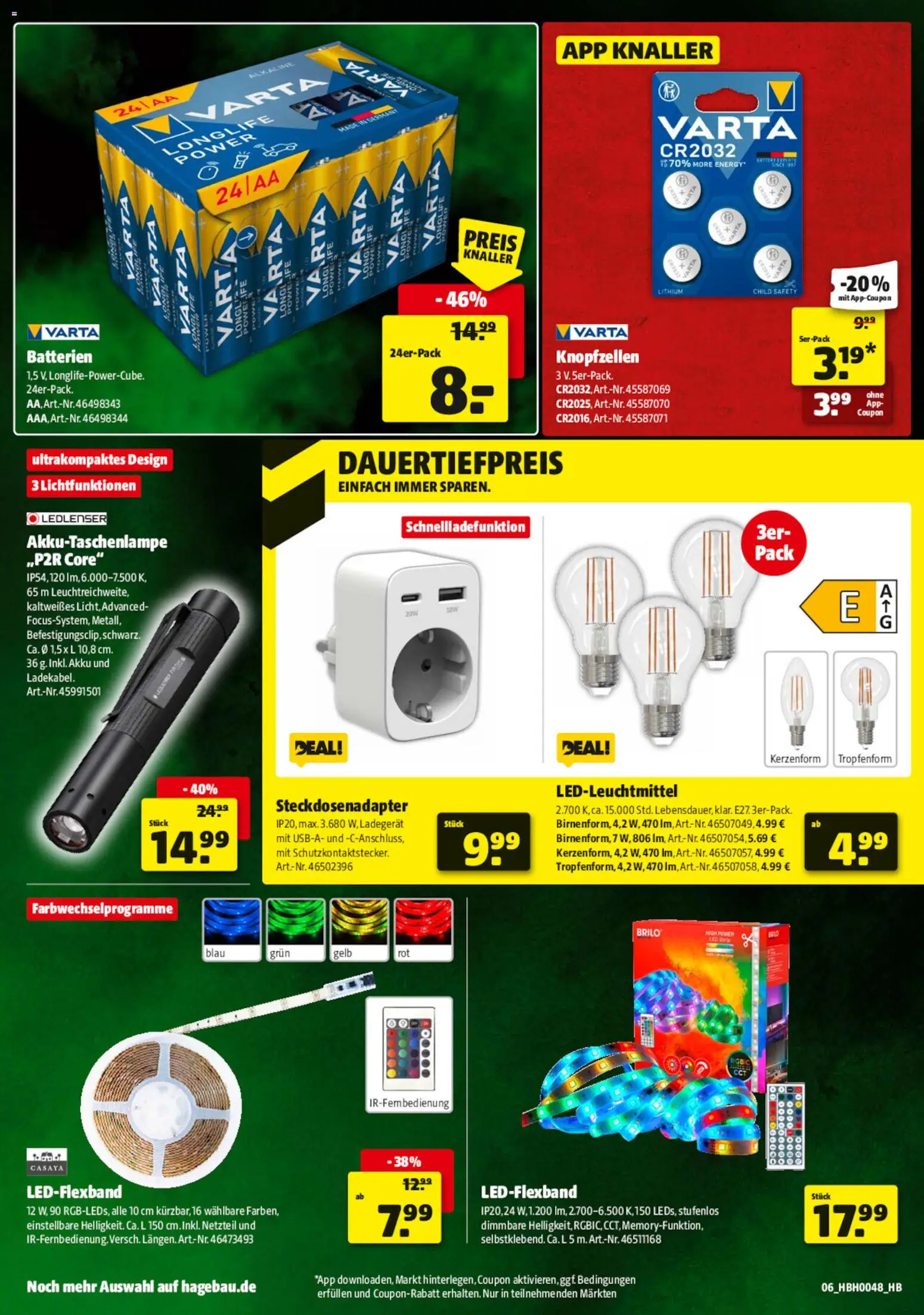 Hagebau - Black Friday – gültig ab 22.11.2025 | Seite: 6 | Produkte: Batterien, Energy, Netzteil, Ladegerät