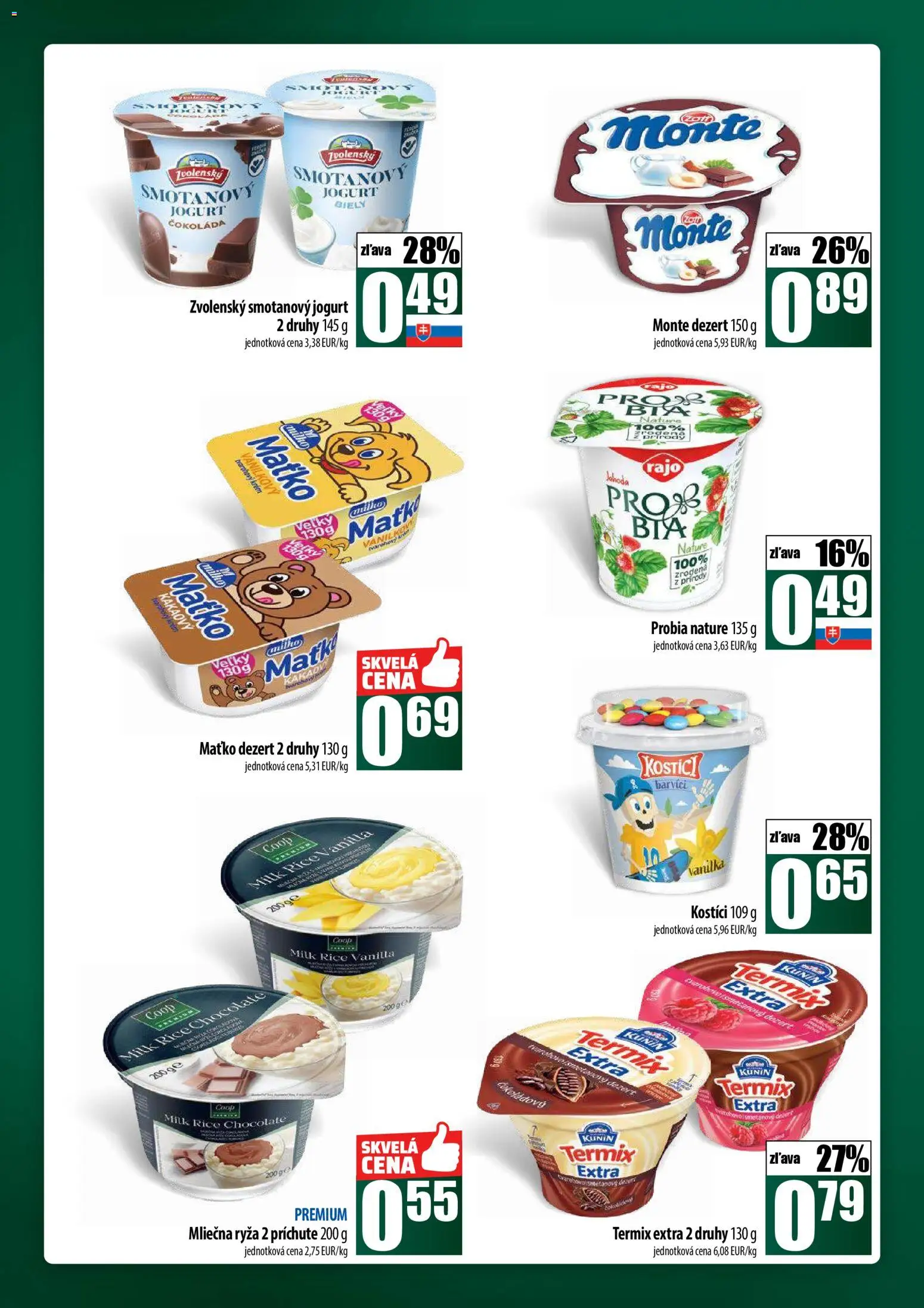 Nové COOP Jednota akcie – leták je platný od 27.11.2025 | Strana: 24 | Produkty: Jogurt, Čokoláda, Krém, Kakao