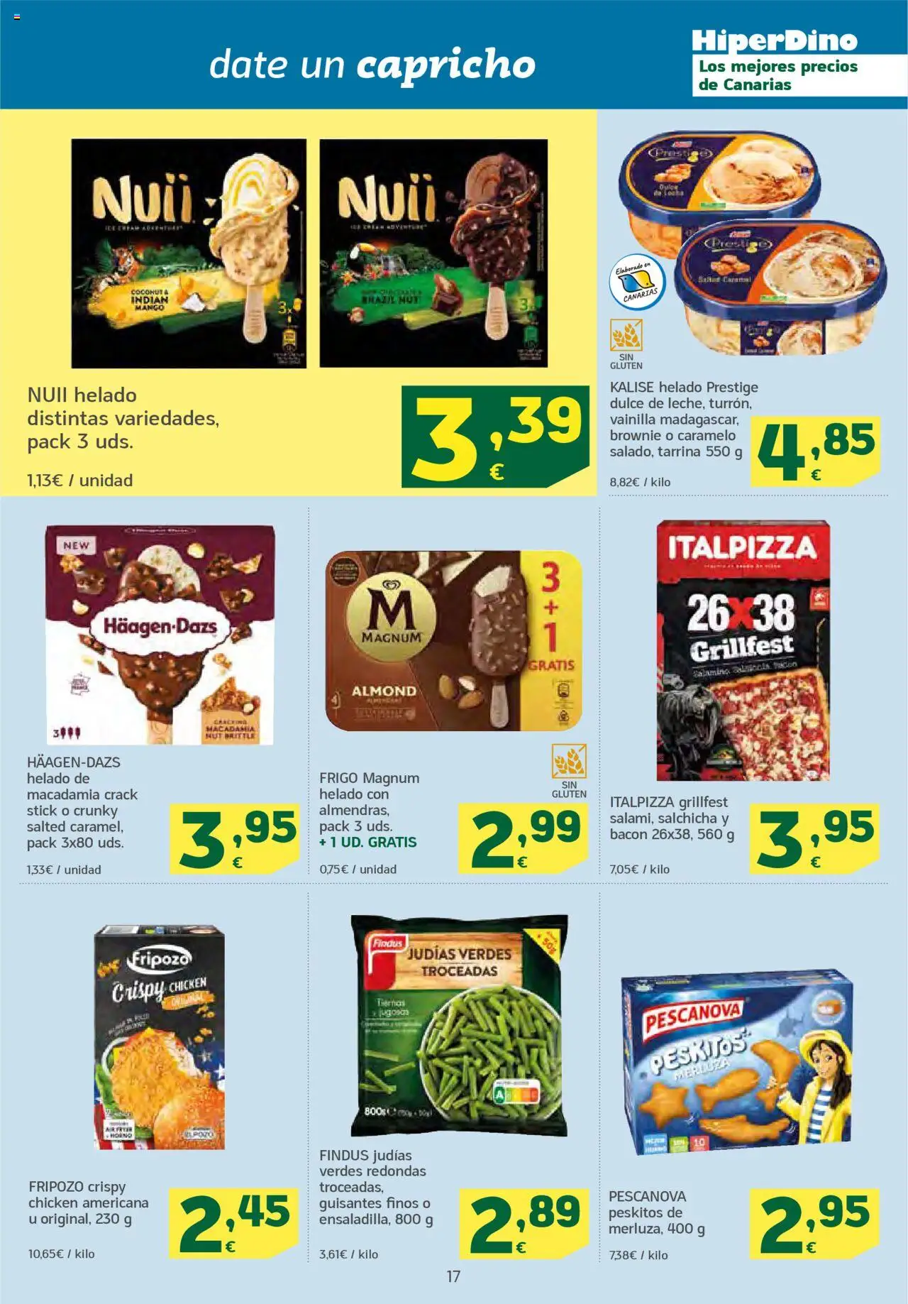 HiperDino folleto │ válido desde el 26.08.2025 | Página: 17 | Productos: Helado, Ρούτερ