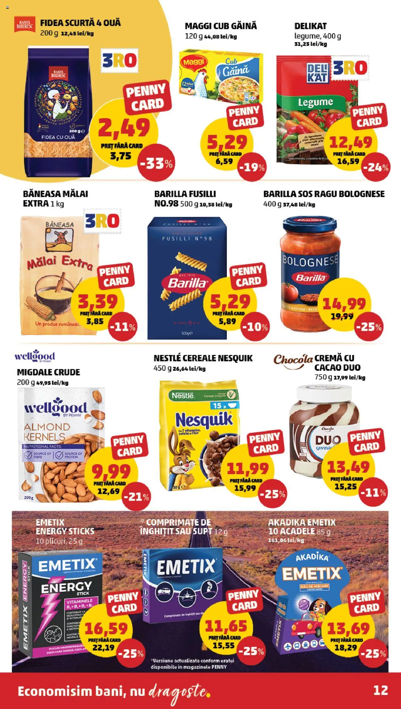 Catalog PENNY – valabil de la 20.08.2025 | Pagină: 12 | Produse: Cremă, Ouă, Cereale, Sos