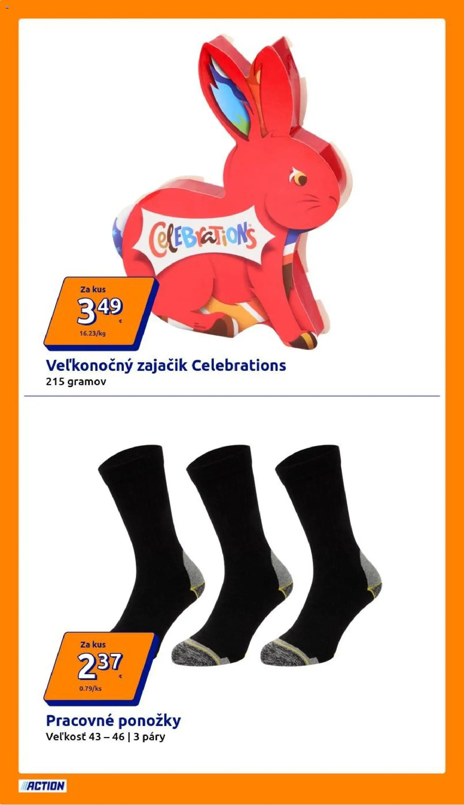 Nové Action akcie – leták je platný od 11.03.2026 | Strana: 18 | Produkty: Ponožky