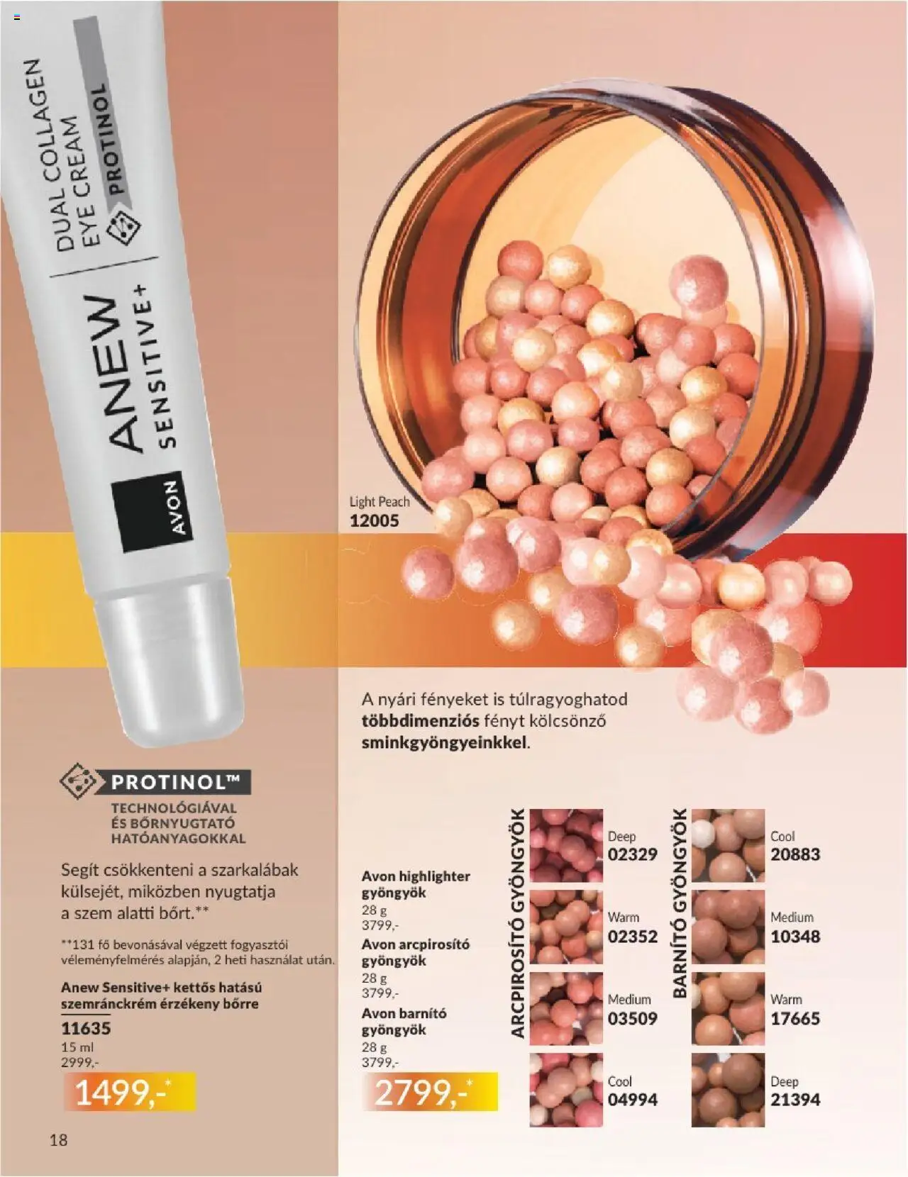 Avon akciós ujság - amely érvényes a következő dátumtól: 01.08.2025 | Oldal: 18