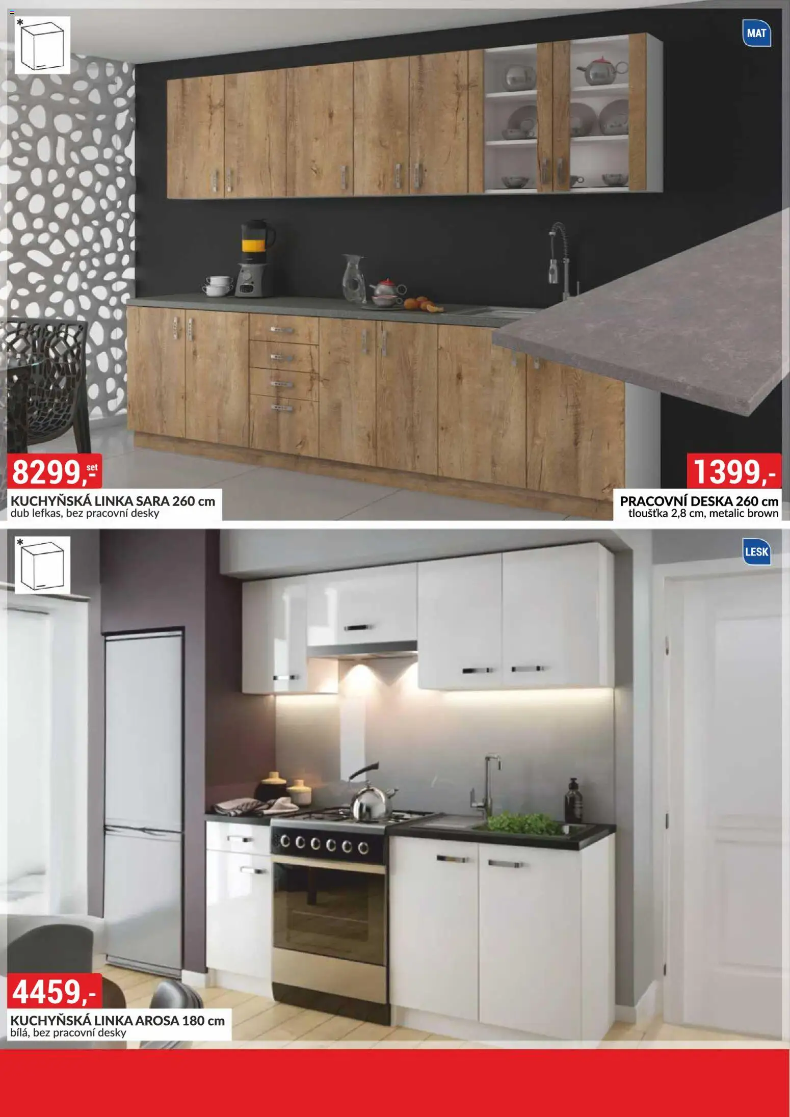 BAUMAX leták - Bydlení na míru podle vašeho stylu od 01.02.2026 | Strana: 8 | Produkty: Kuchyňská linka, Pracovní deska, Desky