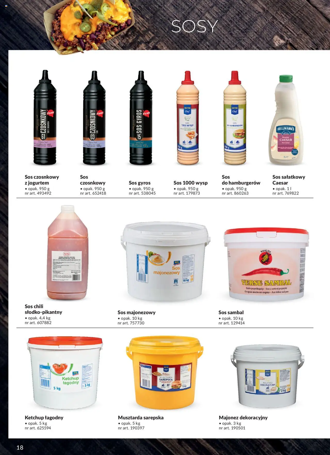 Makro Gazetka - Street Food od 27.03.2024 | Strona: 18 | Produkty: Chili, Musztarda, Majonez, Sos