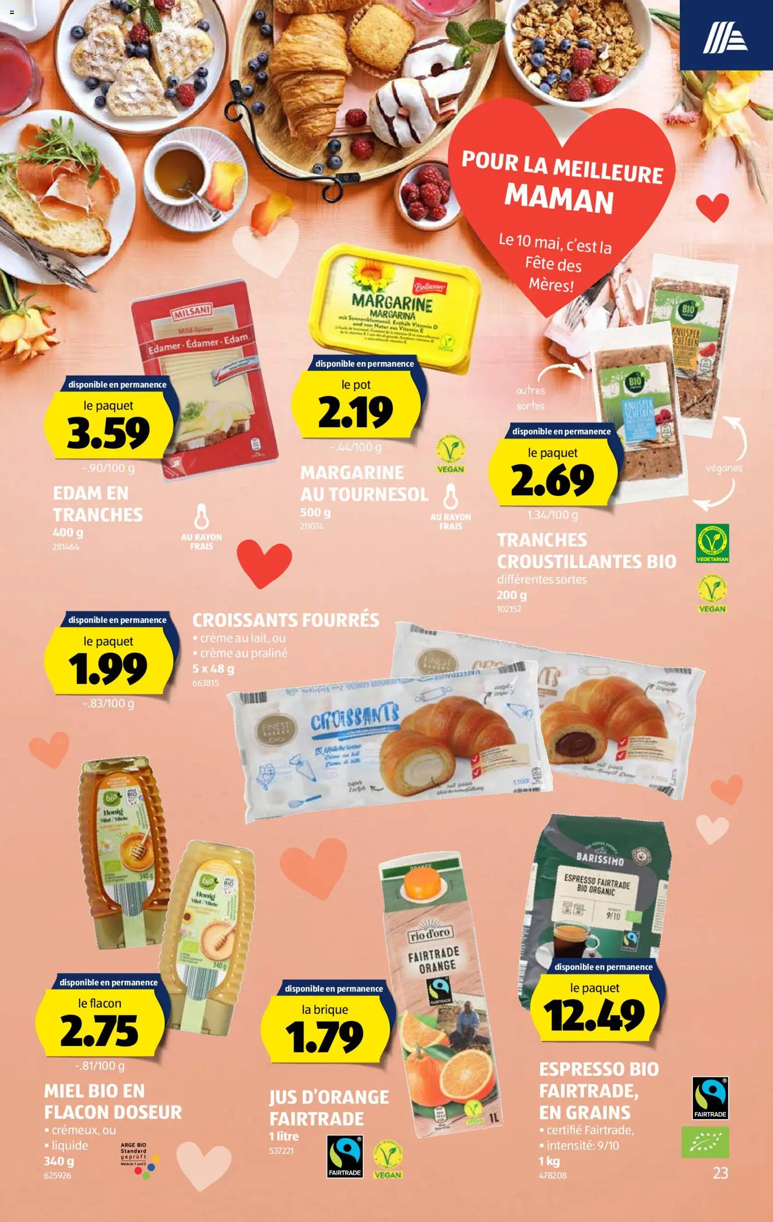 Aldi aktionen FR – gültig ab 30.04.2026 | Seite: 23 | Produkte: Edamer, Creme