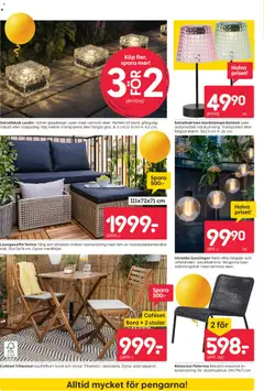 Rusta erbjudanden - Förhandsvisning av reklamblad från butik Rusta aktuell från 13.04.2026 | Sida: 4 | Produkter: Dynor, Bordslampa, Bord